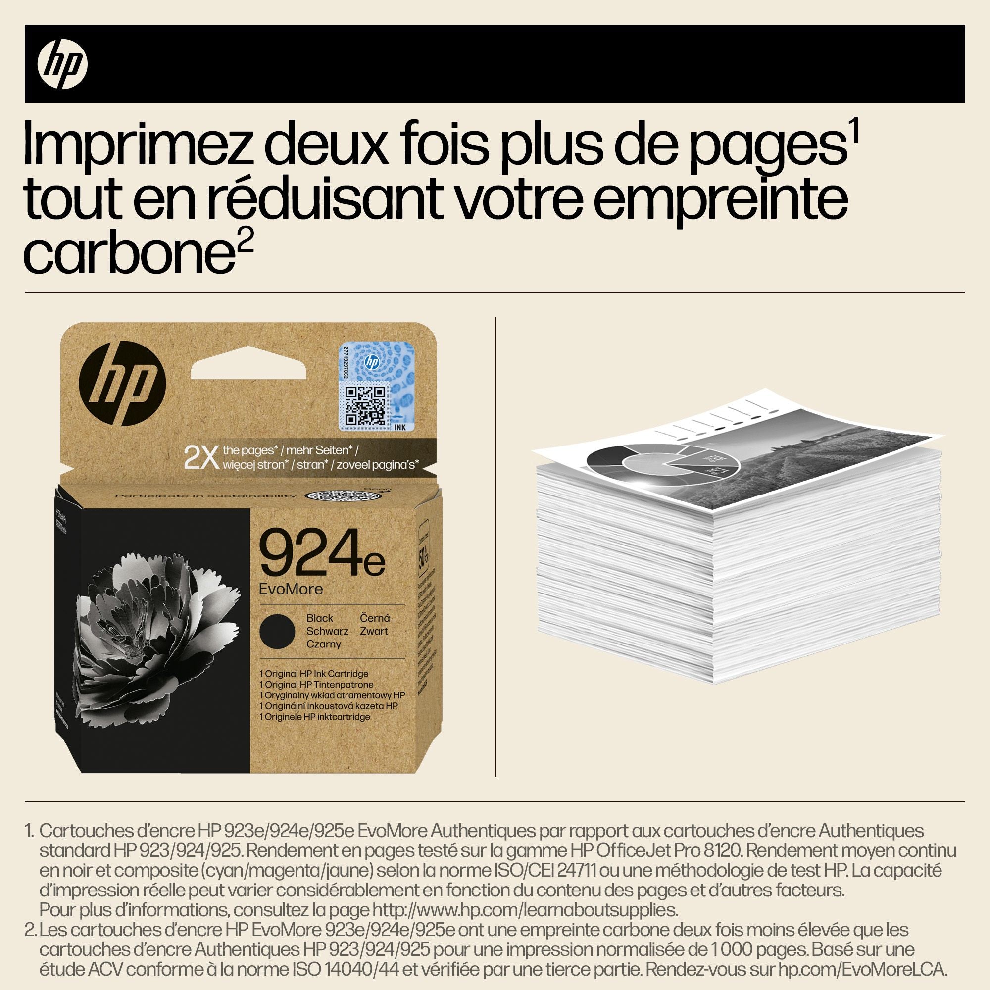 HP 924e EvoMore Black Original Ink Cartridge