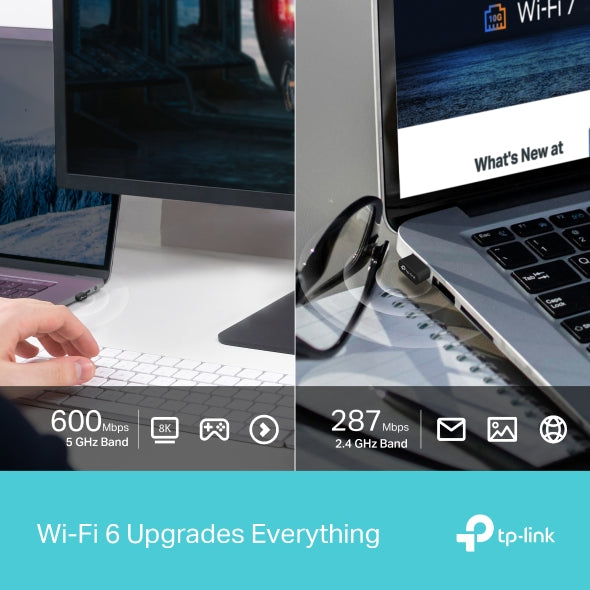 TP-LINK AX900 Nano Dual Band Wi-Fi 6 Bluetooth 5.3 USB Adapter