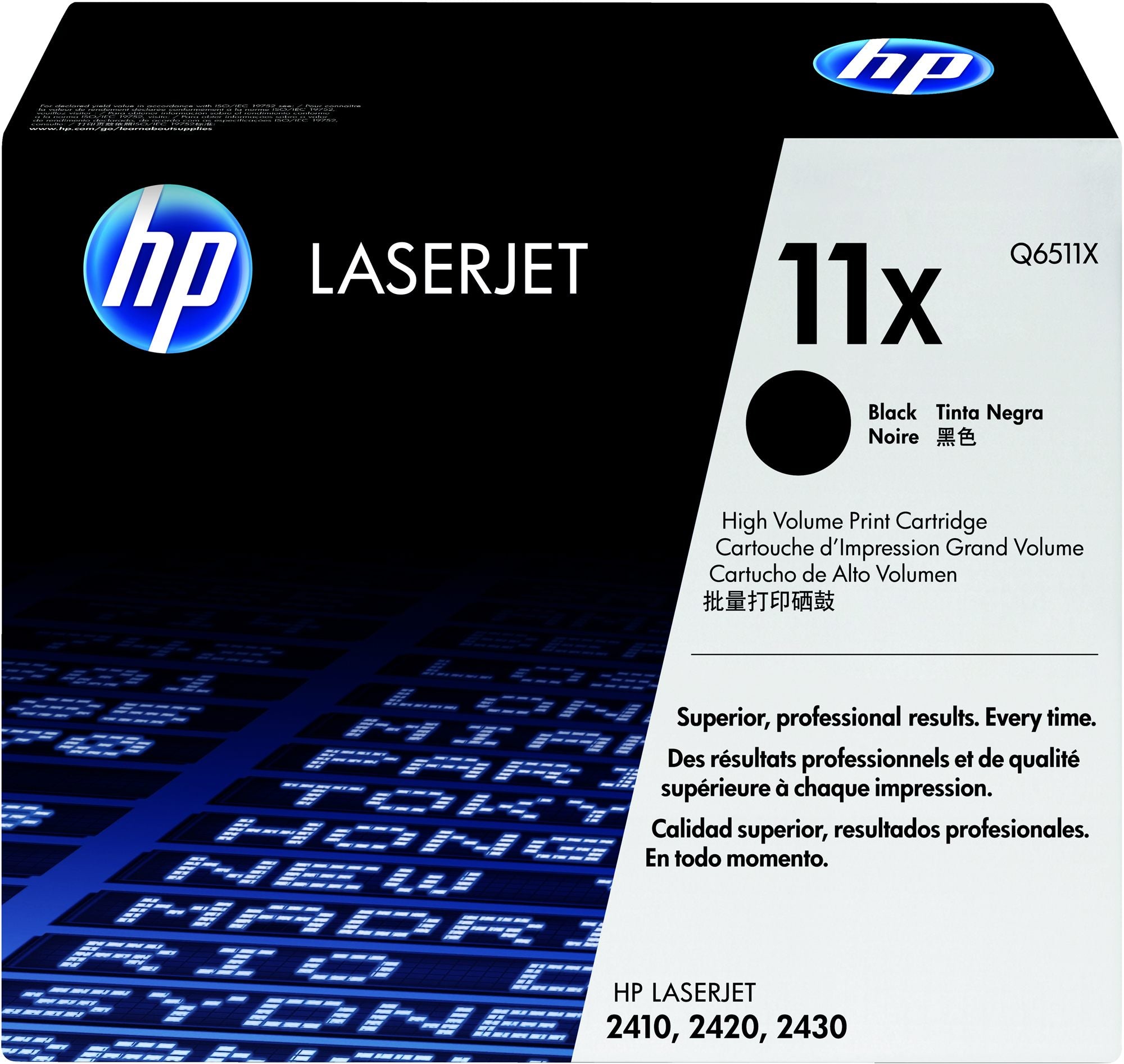 HP 11X Cartouche de toner 1 piece(s) Original Noir