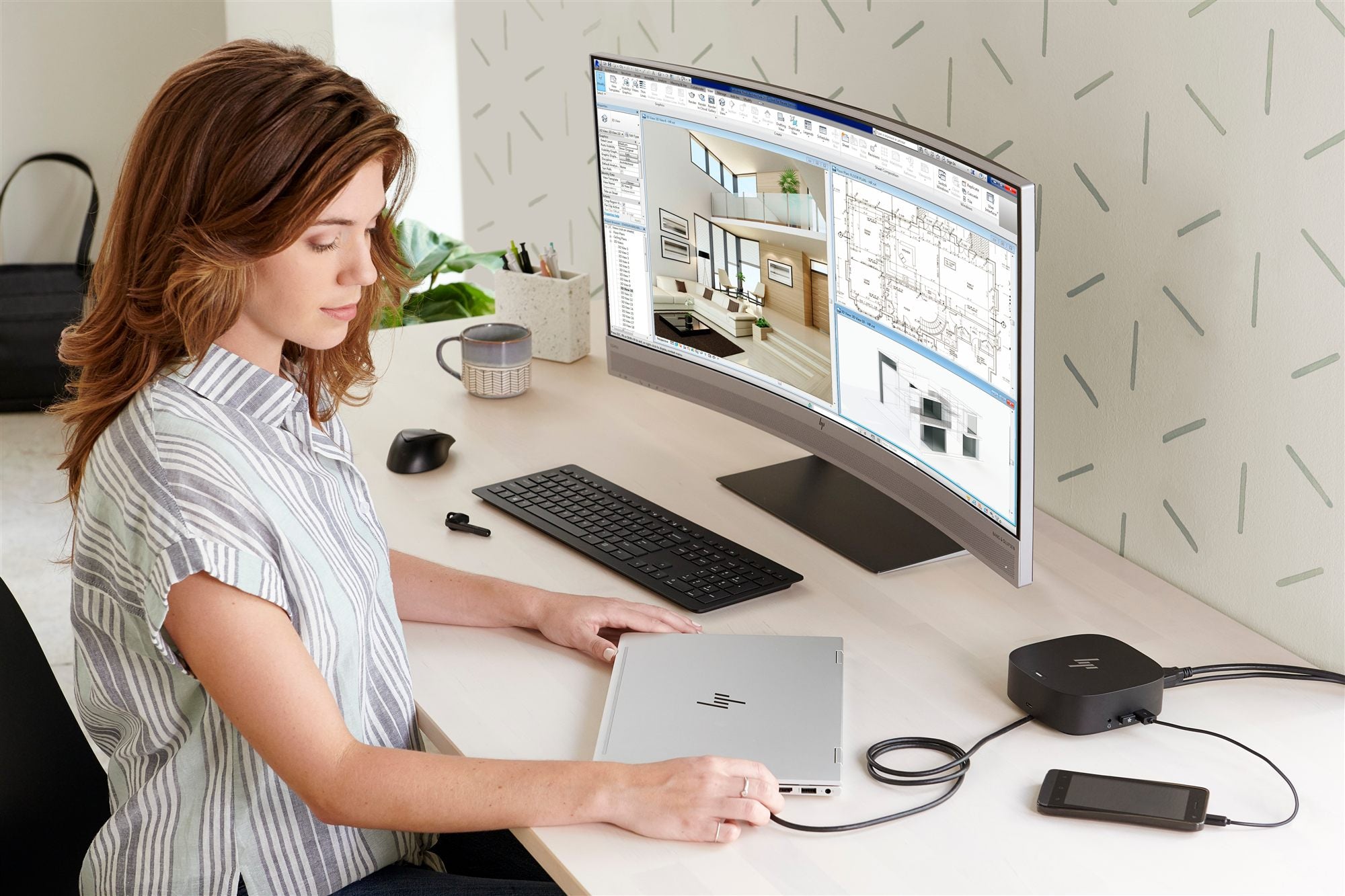 HP USB-C Dock G5 Docking Station USB-C RJ45 1GbE 4xUSB3.0 2xDP 1xHDMI 1xAudio 100Watt Europe
