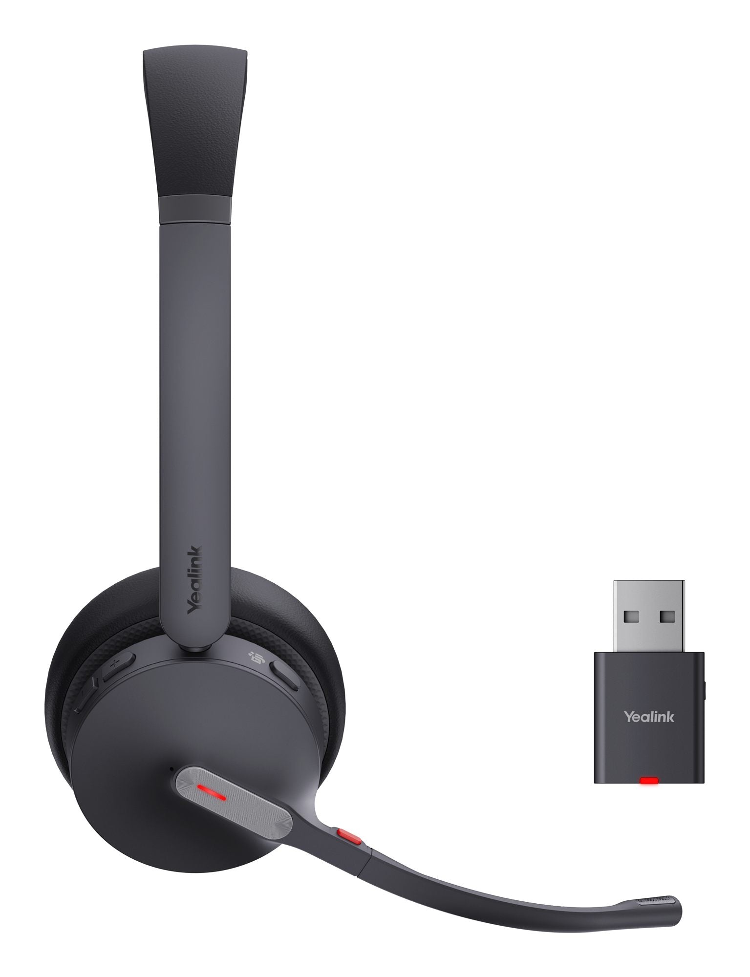 Yealink WH64 Hybrid Dual Teams Casque Sans fil Arceau Bureau/Centre d'appels Micro-USB Bluetooth Noir