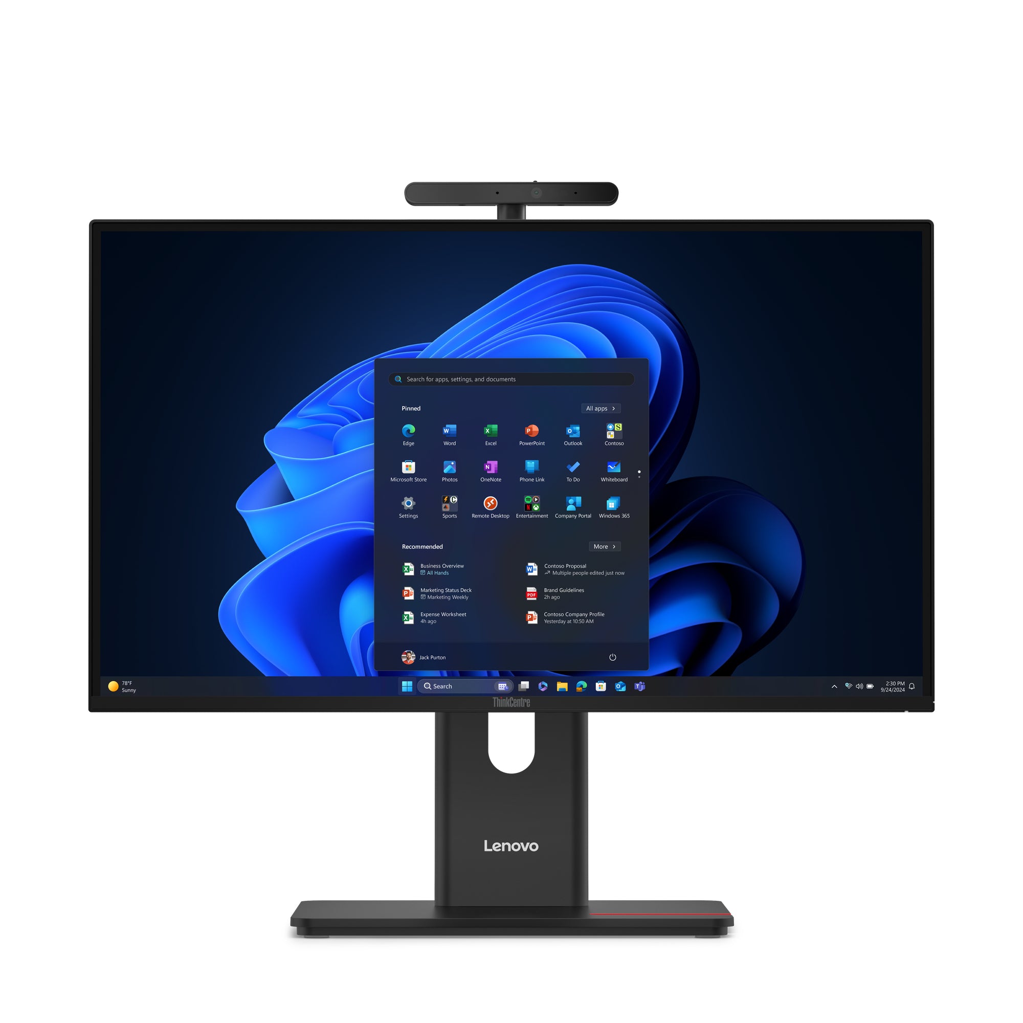 LENOVO ThinkCentre M90a Gen 6 Intel Core Ultra 7 265 23.8p FHD 16Go 512Go SSD M.2 2280 PCIe Intel Graphics W11P 3 Year Onsite