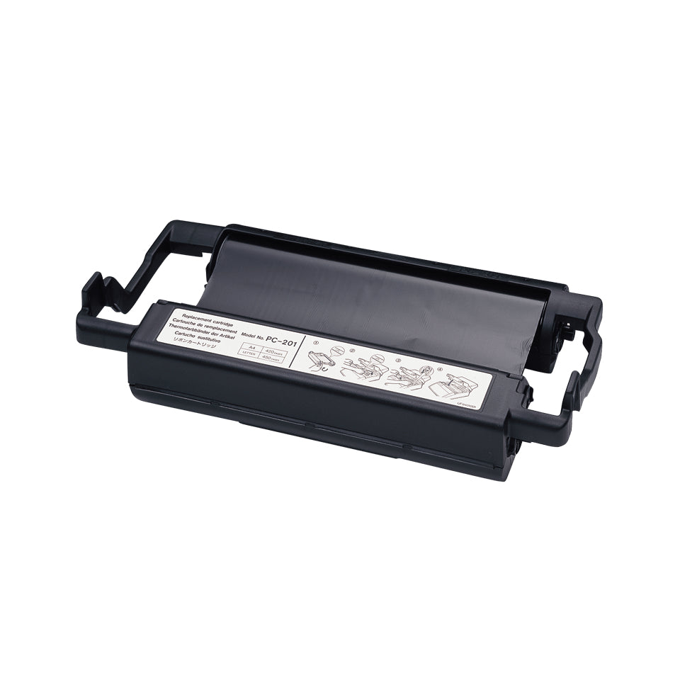 BROTHER PC-201 cassette ruban noir 420 pages pack de 1