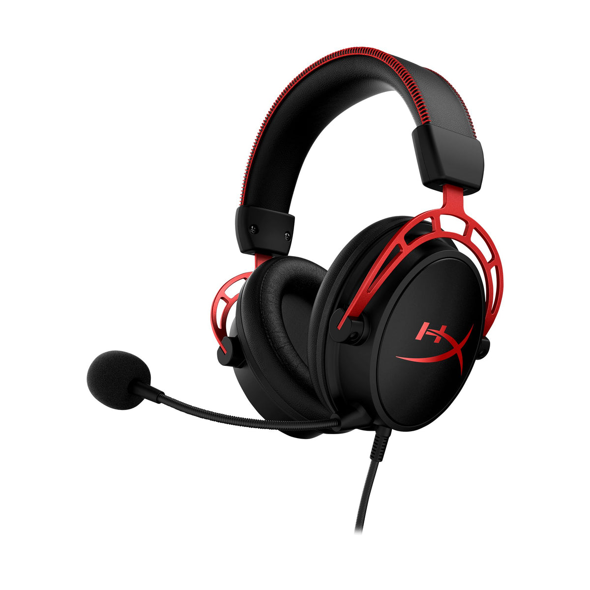 Casque filaire HyperX Cloud Alpha avec microphone, minijack 3,5 mm, noir-rouge