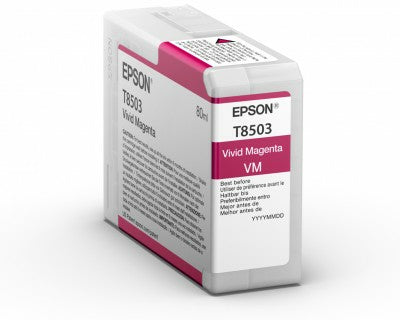 EPSON 5LB Singlepack Vivid Magenta T85030N UltraChrome HD ink 80ml