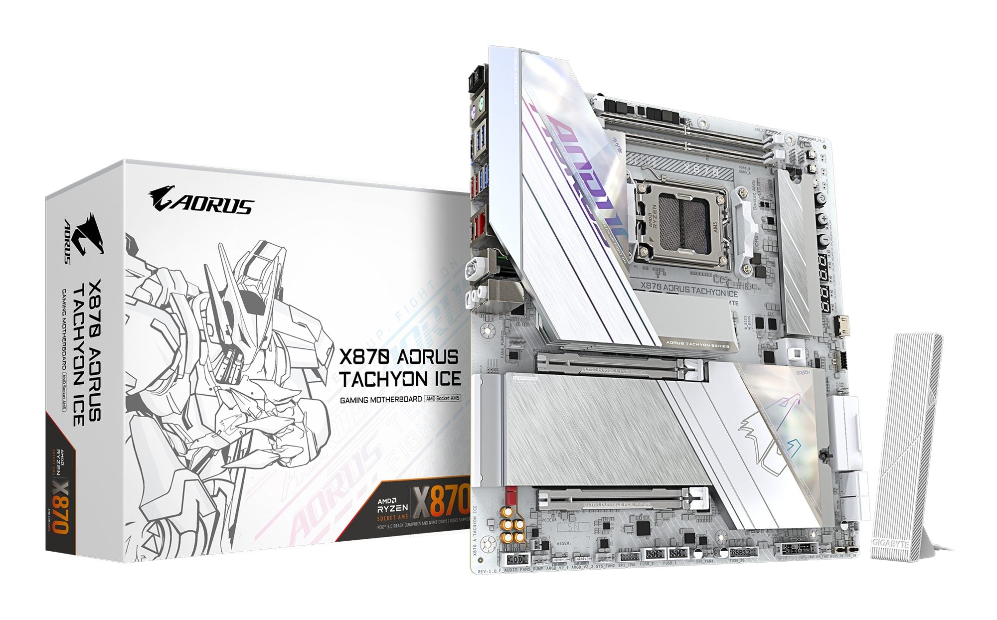 GIGABYTE X870 AORUS TACHYON ICE AMD X870 Emplacement AM5 ATX étendu