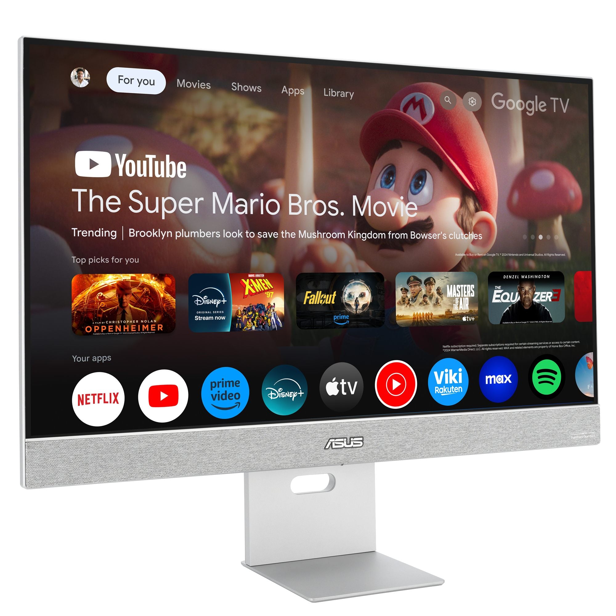 "ASUS ZenScreen Smart Monitor MS27UC écran plat de PC 68,6 cm (27"") 3840 x 2160 pixels 4K Ultra HD LCD Gris"