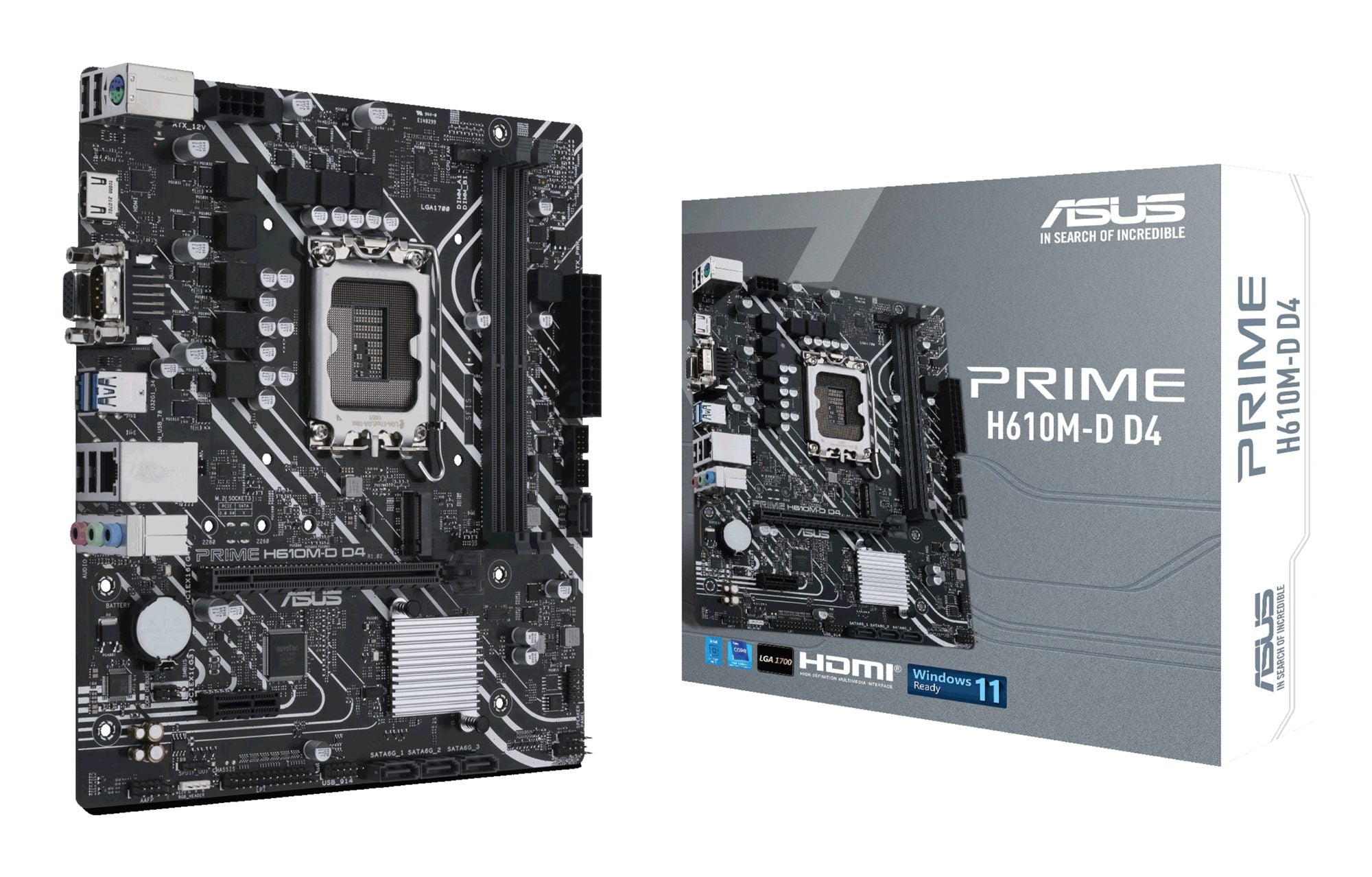 ASUS PRIME H610M-D D4 LGA1700 DDR4 mATX MB