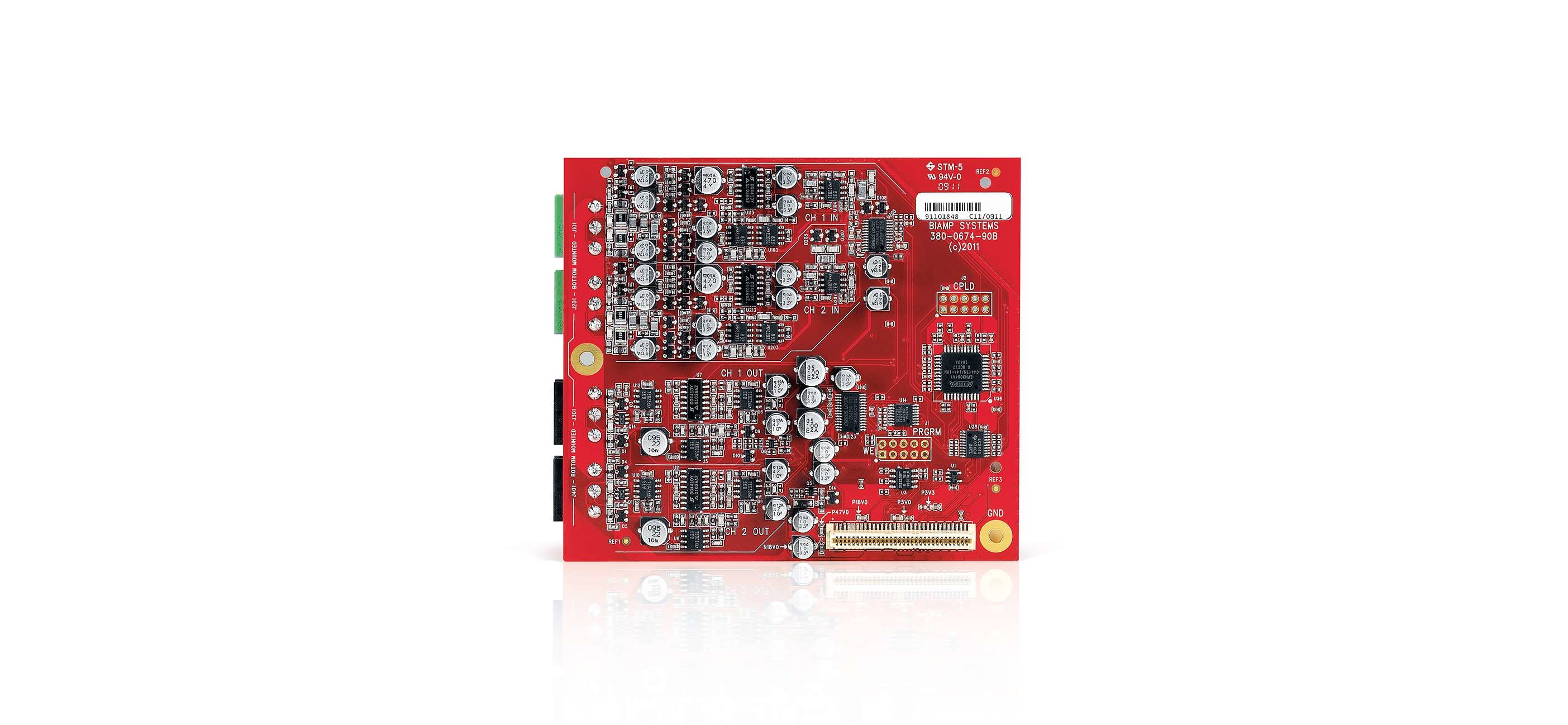 Biamp Tesira EX-MOD 2 Channel Mic/Line Input & 2 Channel Mic/Line Output Card
