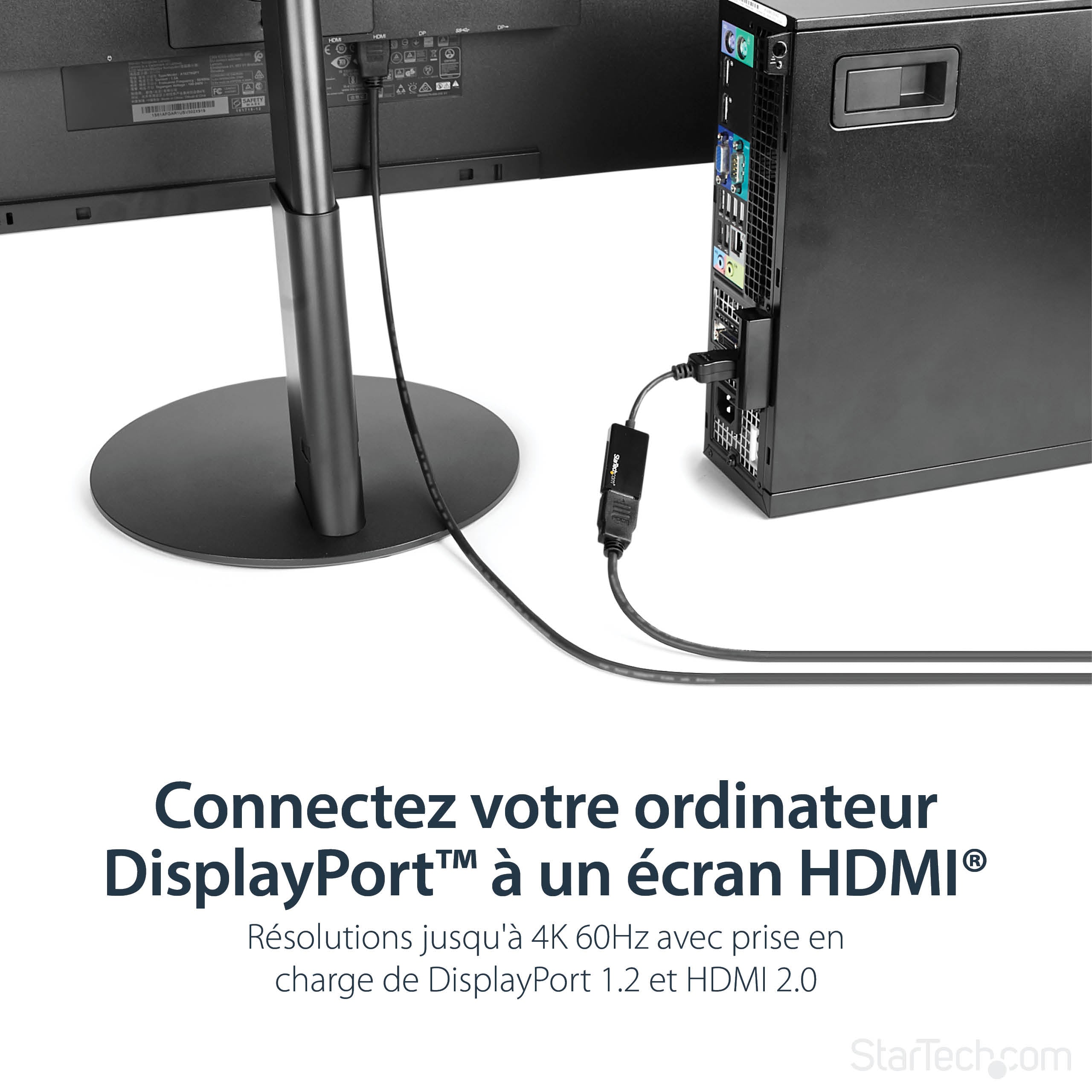 DisplayPort to HDMI Adapter - 4K 60Hz