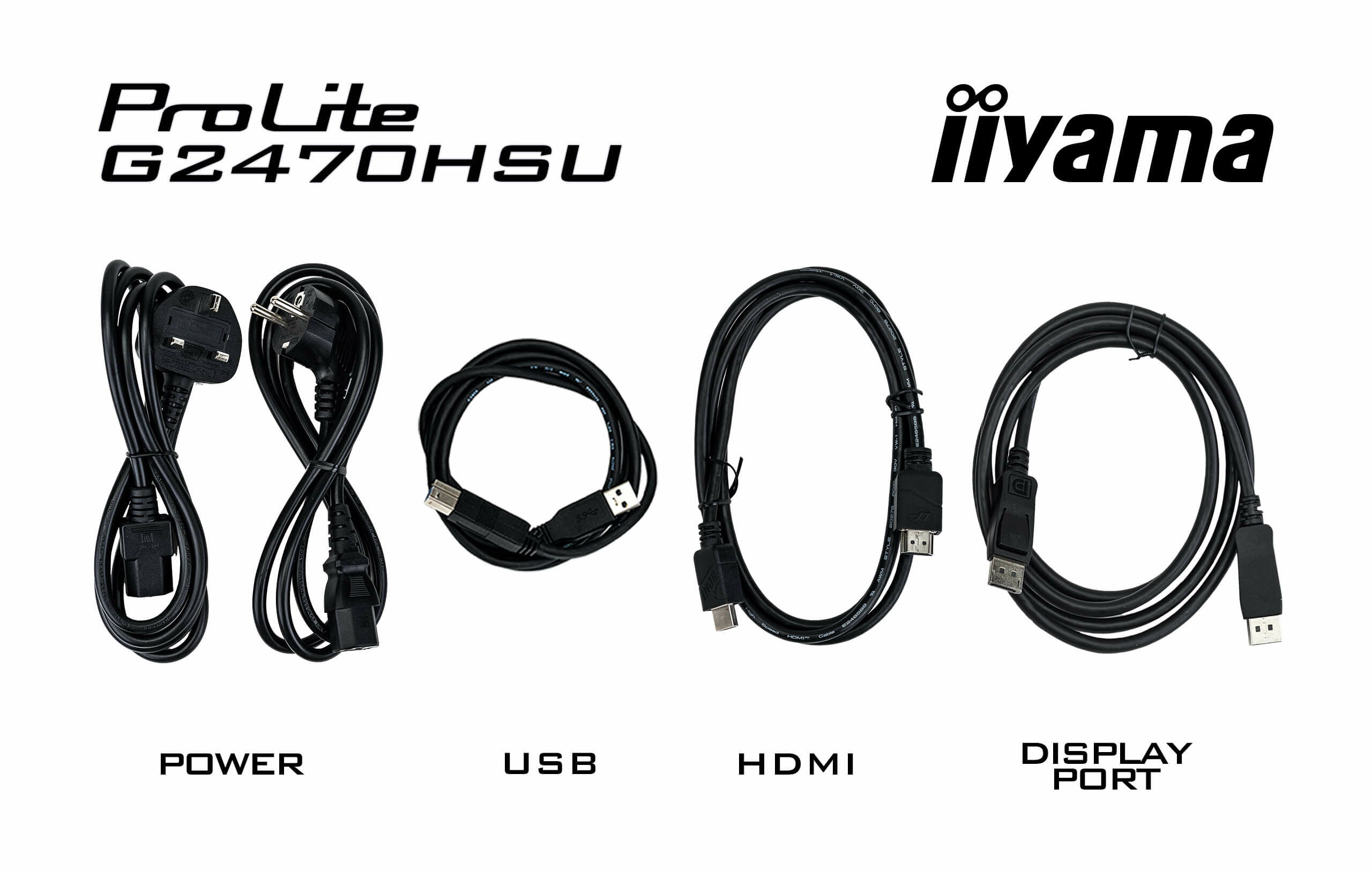"iiyama G-MASTER G2470HSU-B6 écran plat de PC 60,5 cm (23.8"") 1920 x 1080 pixels Full HD LCD Noir"