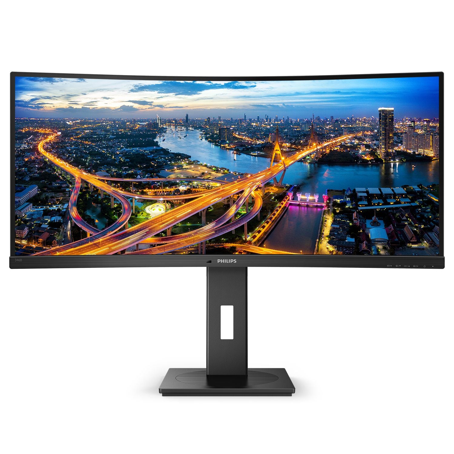 PHILIPS 346B1C 34inch USB-C DOCKING DISPLAY 3440x1440 Curved VA 21:9 5ms GtG HAS USB-C/DP/HDMI RJ45 USB HUB Speakers VESA