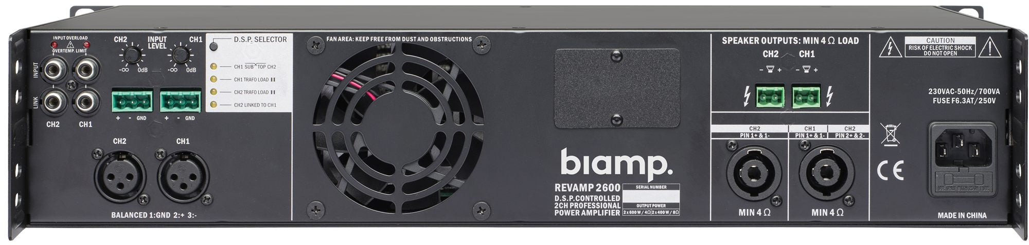 Biamp Professional 2 Channel Power Amplifier (2x 840W/4 Ohms)