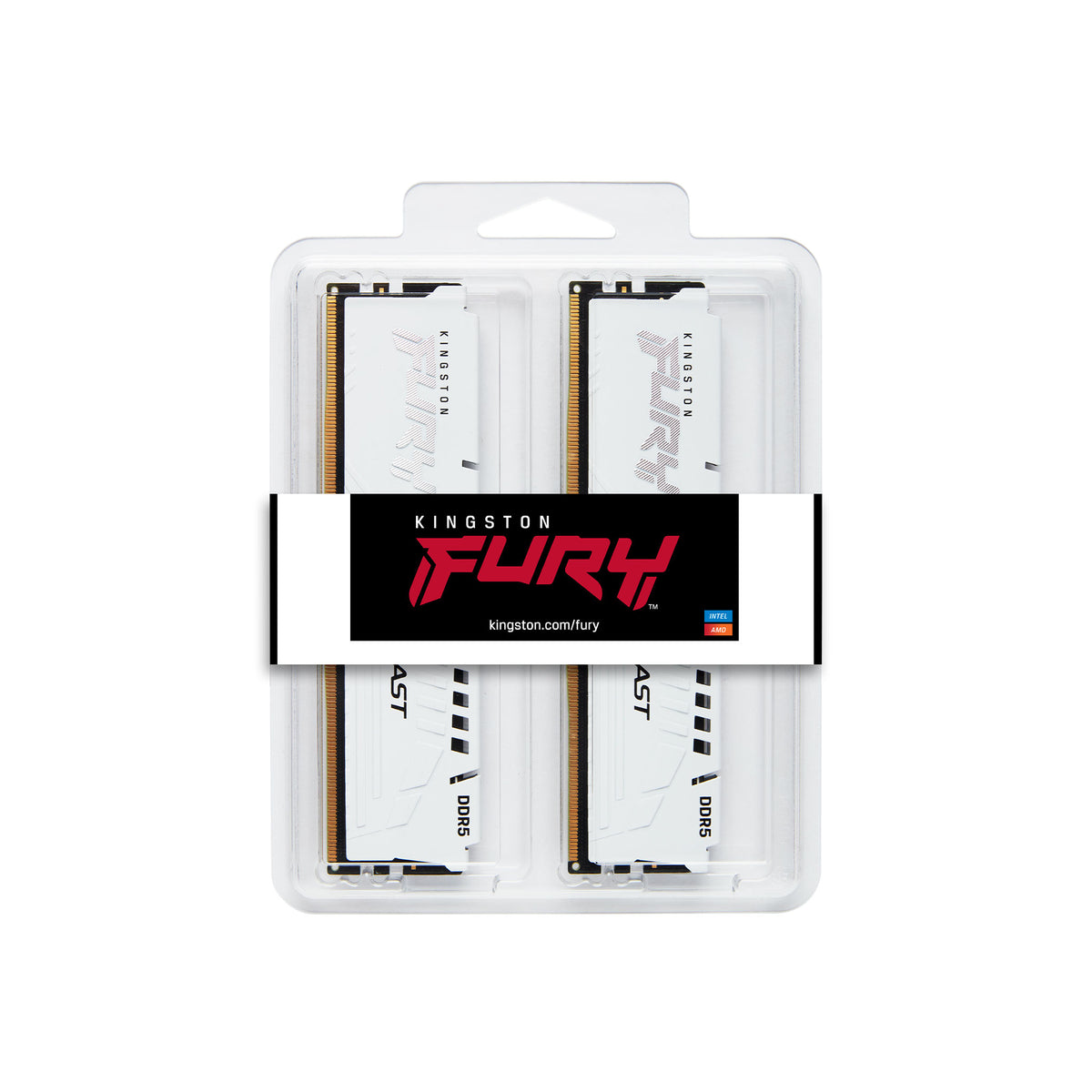 KINGSTON FURY Beast 64Go DIMM DDR5 5200MT/s DDR5 CL40 Kit of 2 White XMP