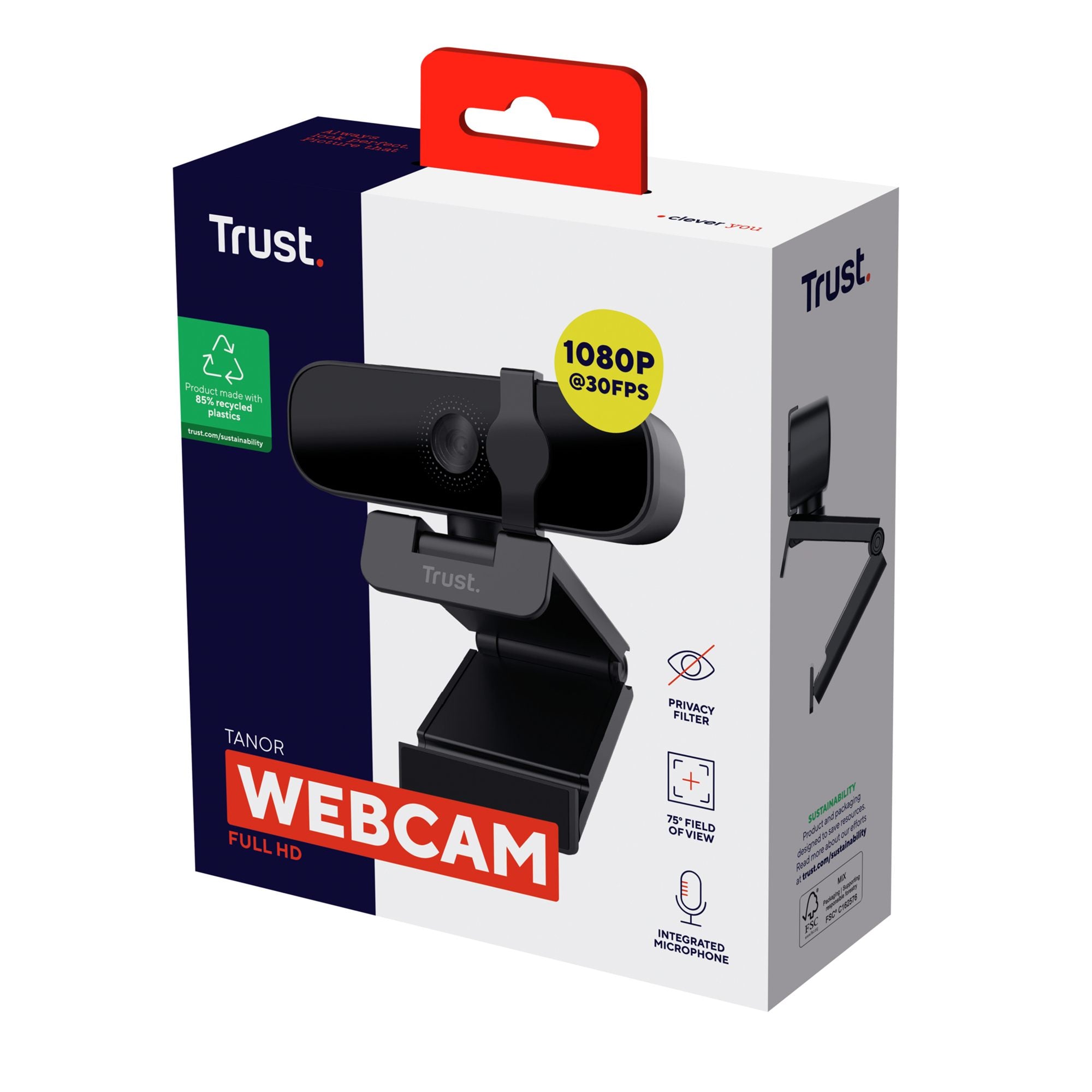 TRUST Webcam TANOR Full HD