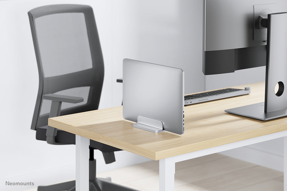 NEOMOUNTS vertical laptop stand silver