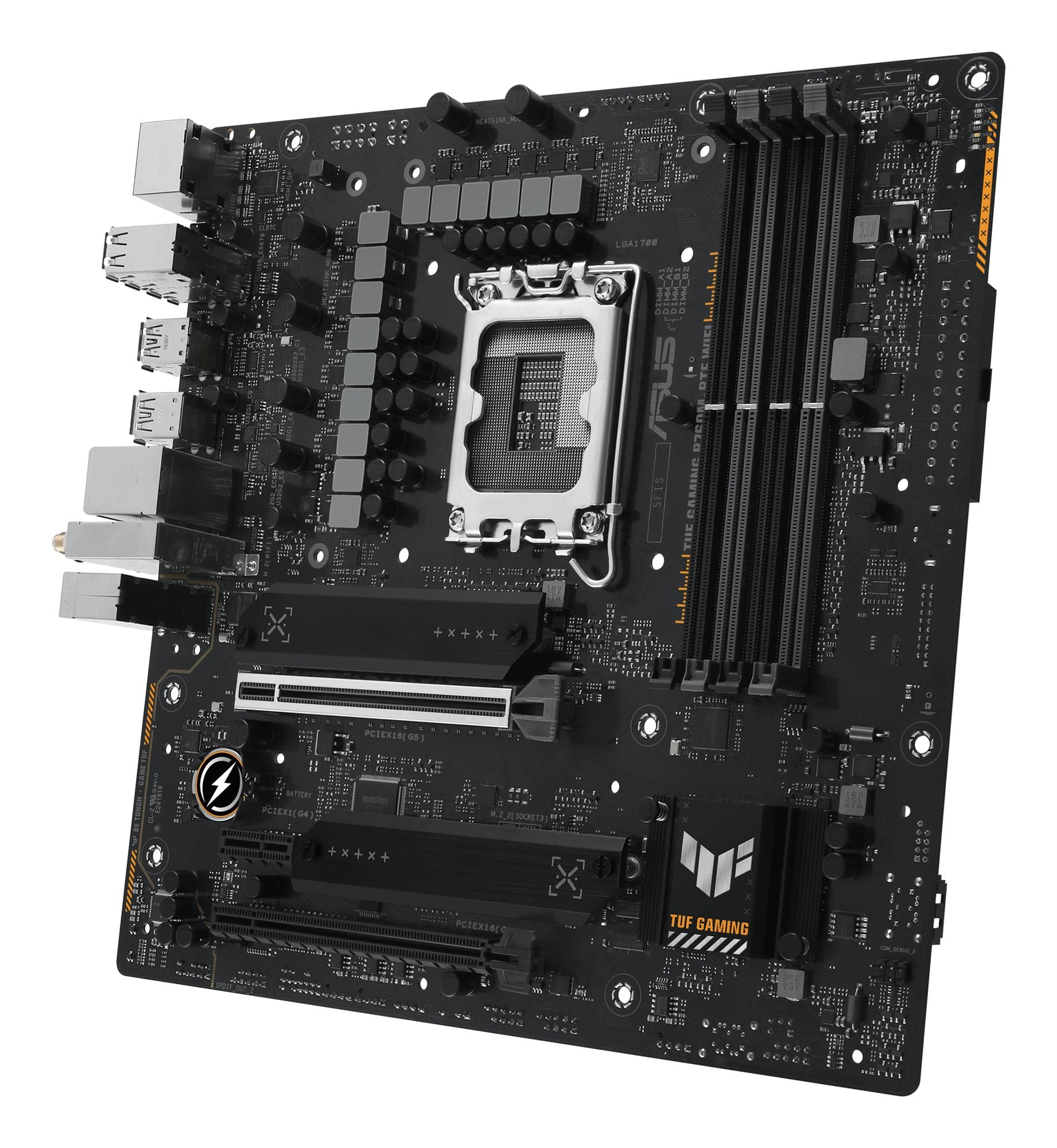 ASUS TUF GAMING B760M-BTF WIFI LGA 1700 4DDR5 microATX 4xSATA MB 1xHDMI 2.1 1xDP 1.4 3xM.2