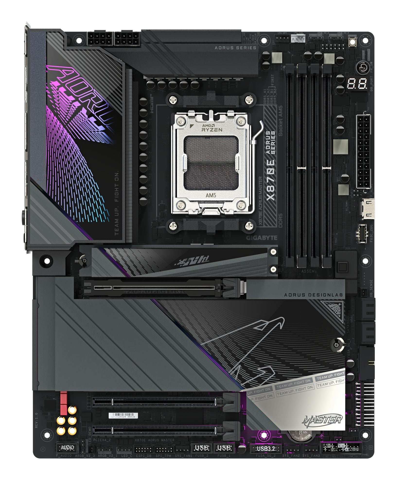 GIGABYTE X870E AORUS MASTER carte mere AMD X870 Emplacement AM5 ATX