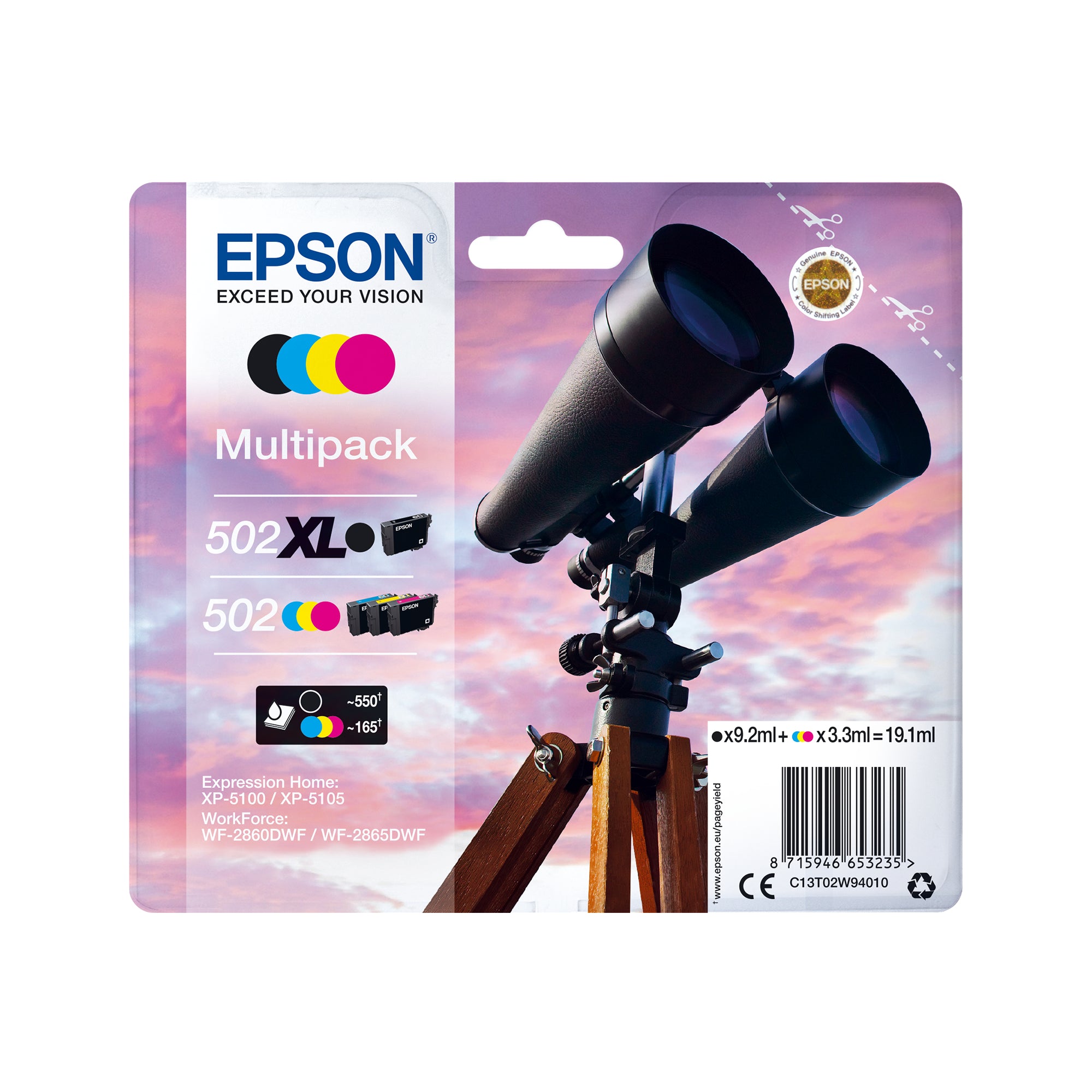Ink/Mixed Multipack 4-colours 502 Ink