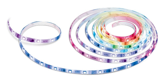 TP-LINK Tapo Smart Light Strip Multicolor 2.4 GHz Wi-Fi 802.11b/g/n one 16.4 ft/5m LED light strip cut to size every 10cm