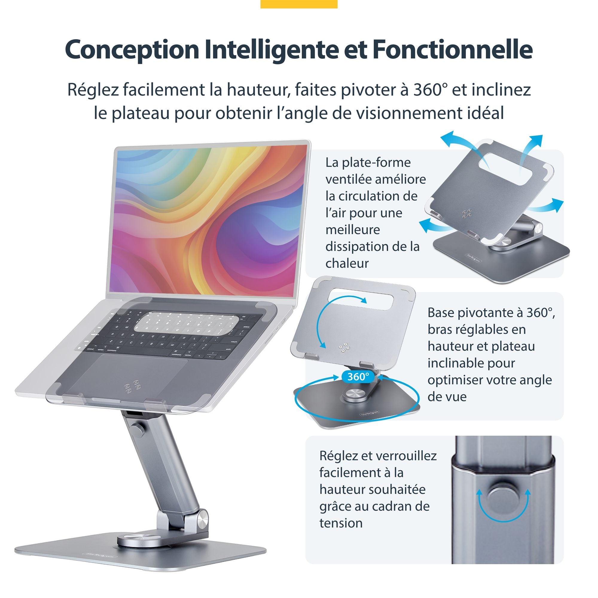 Telescopic Laptop Stand Computer Riser