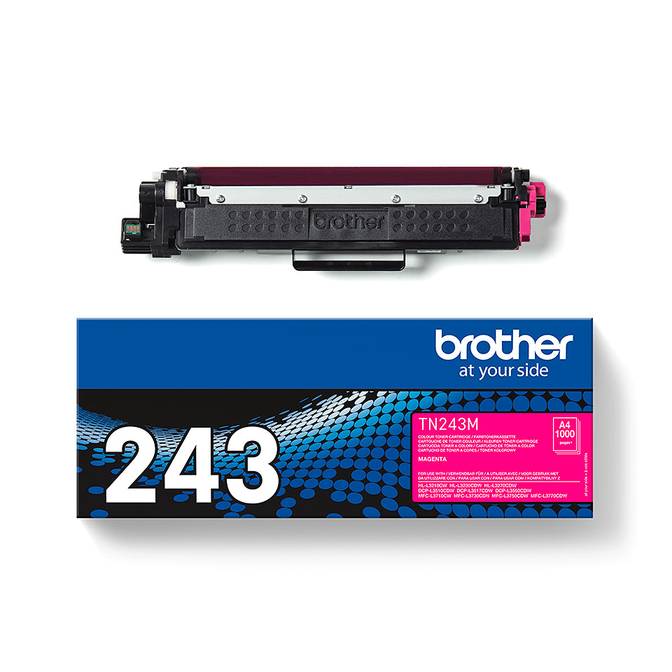 BROTHER TN243M Toner magenta standard de 1000 pages pour Hl-L32xx DCP-L35xx MFC-L37xx