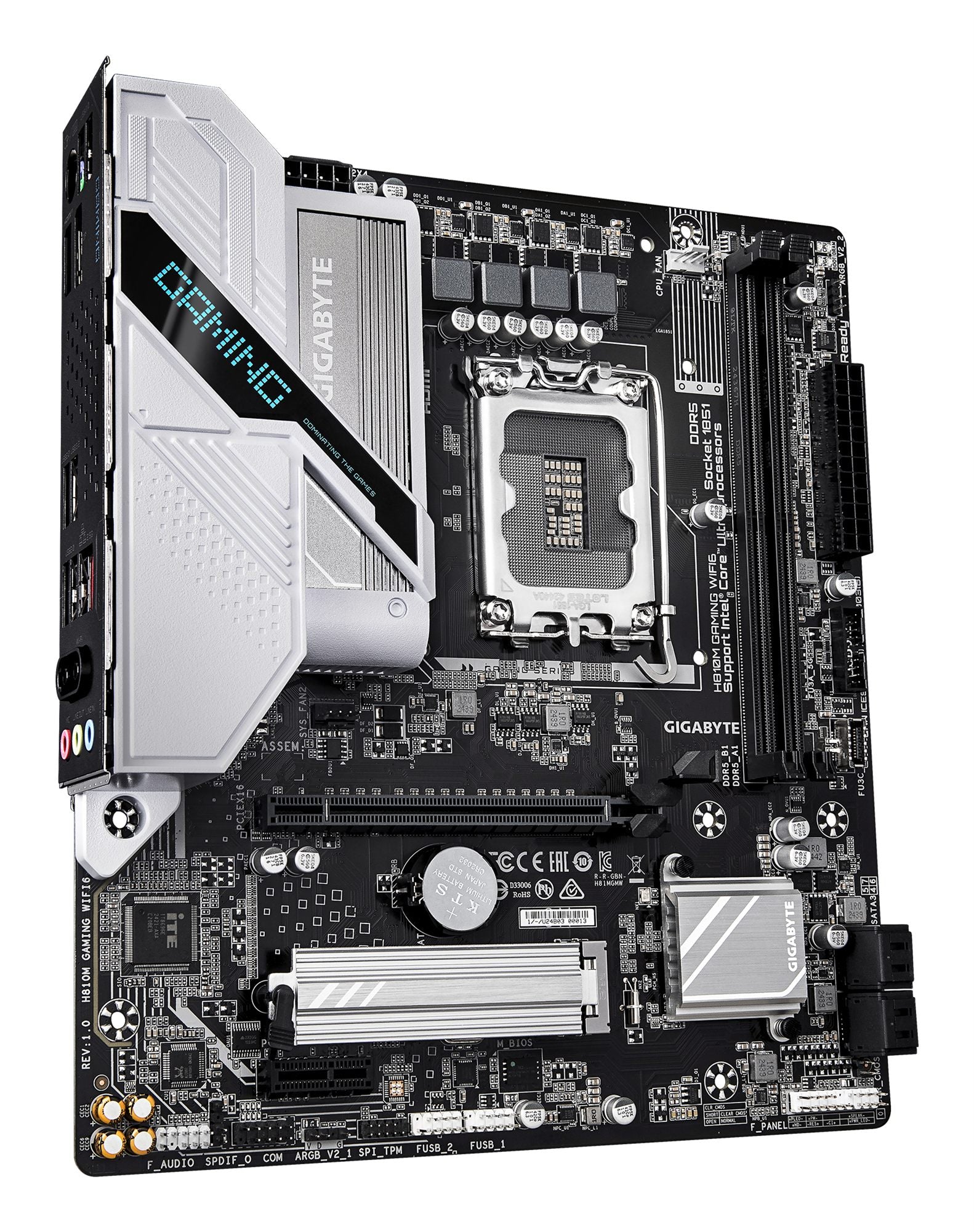 GIGABYTE H810M GAMING WIFI6 carte mere Intel H810 LGA 1851 (Socket V1) micro ATX