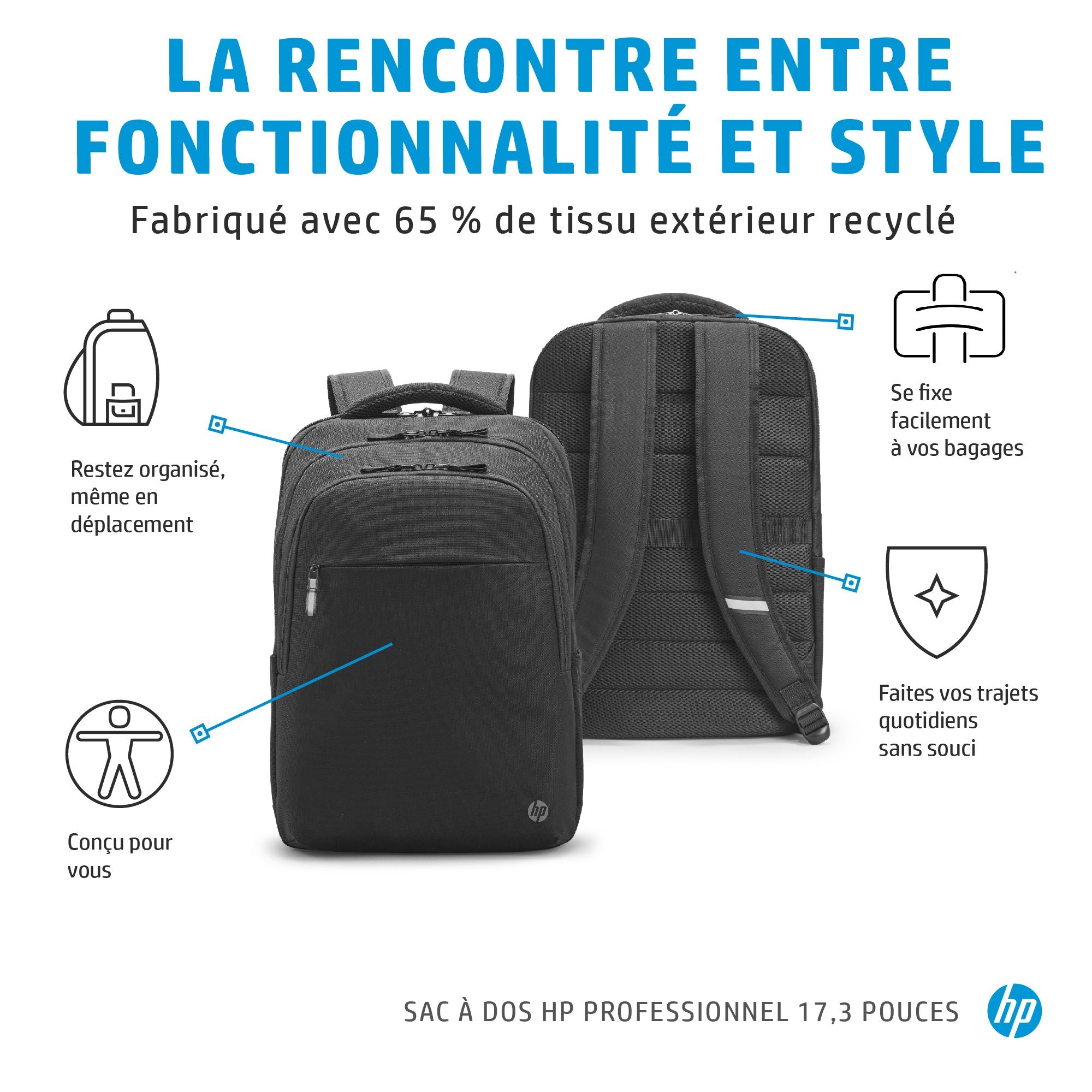 HP Prof 17.3 Laptop Bckpck