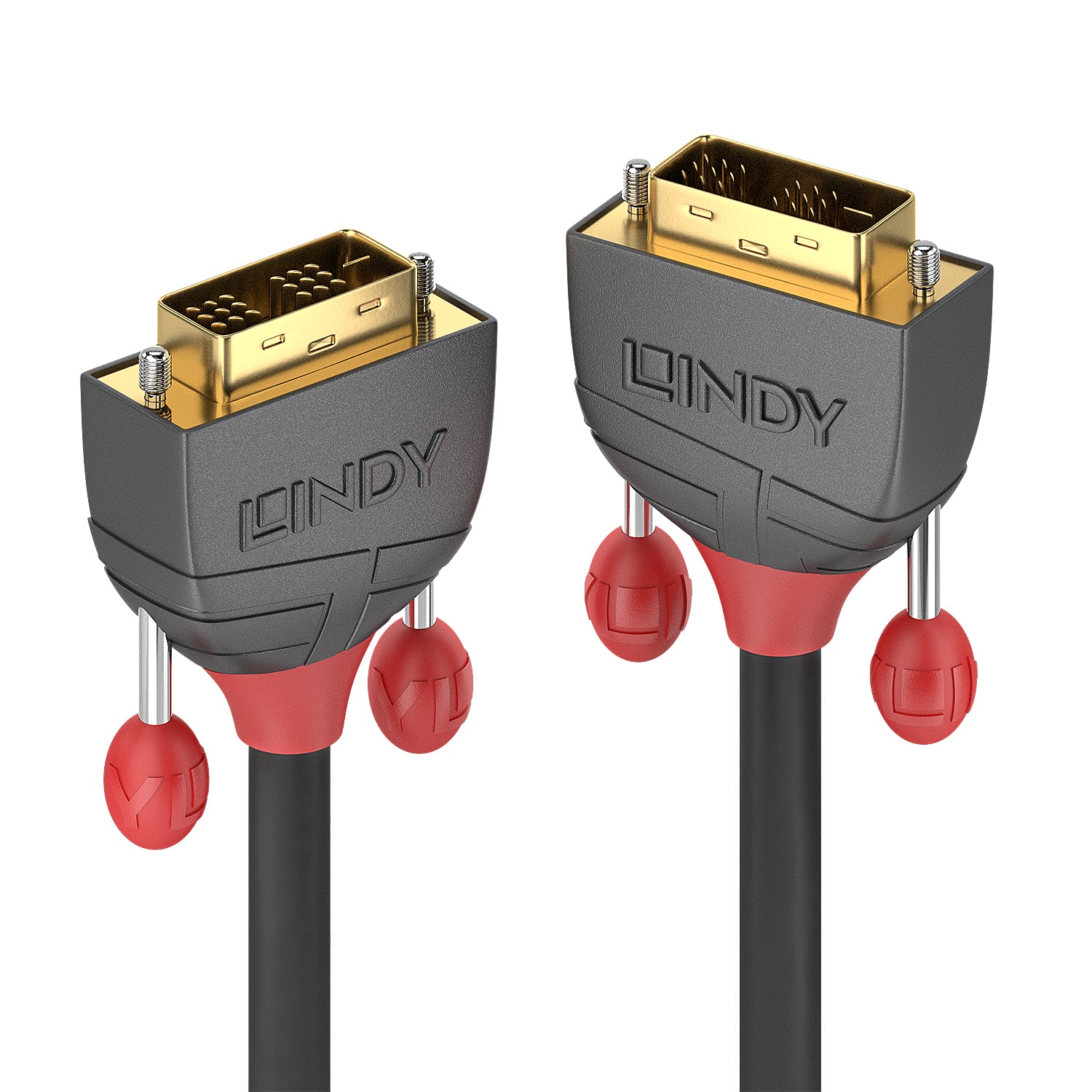 LINDY 10m DVI-I Cable M/M Anthra Line DVI-I 18+5 Single Link Digital + Analogue