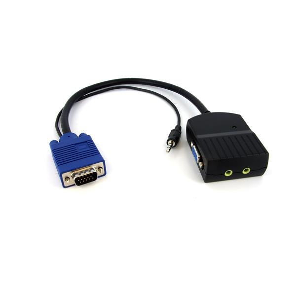 2 Port VGA Splitter w/Audio USB Powered