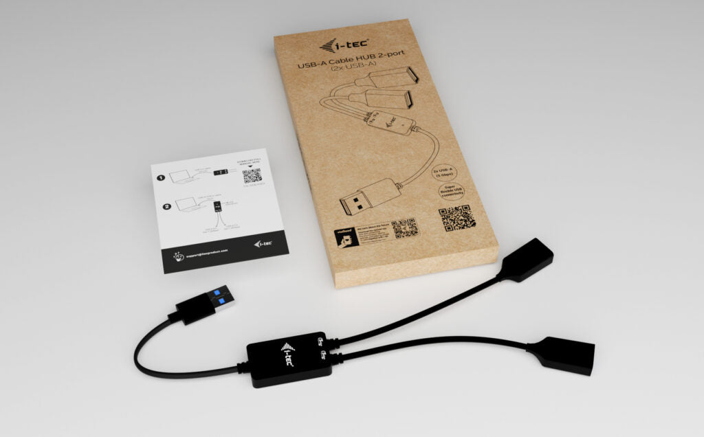 I-TEC USB-A Cable HUB 2 port 2x USB-A 3.2 Gen 1