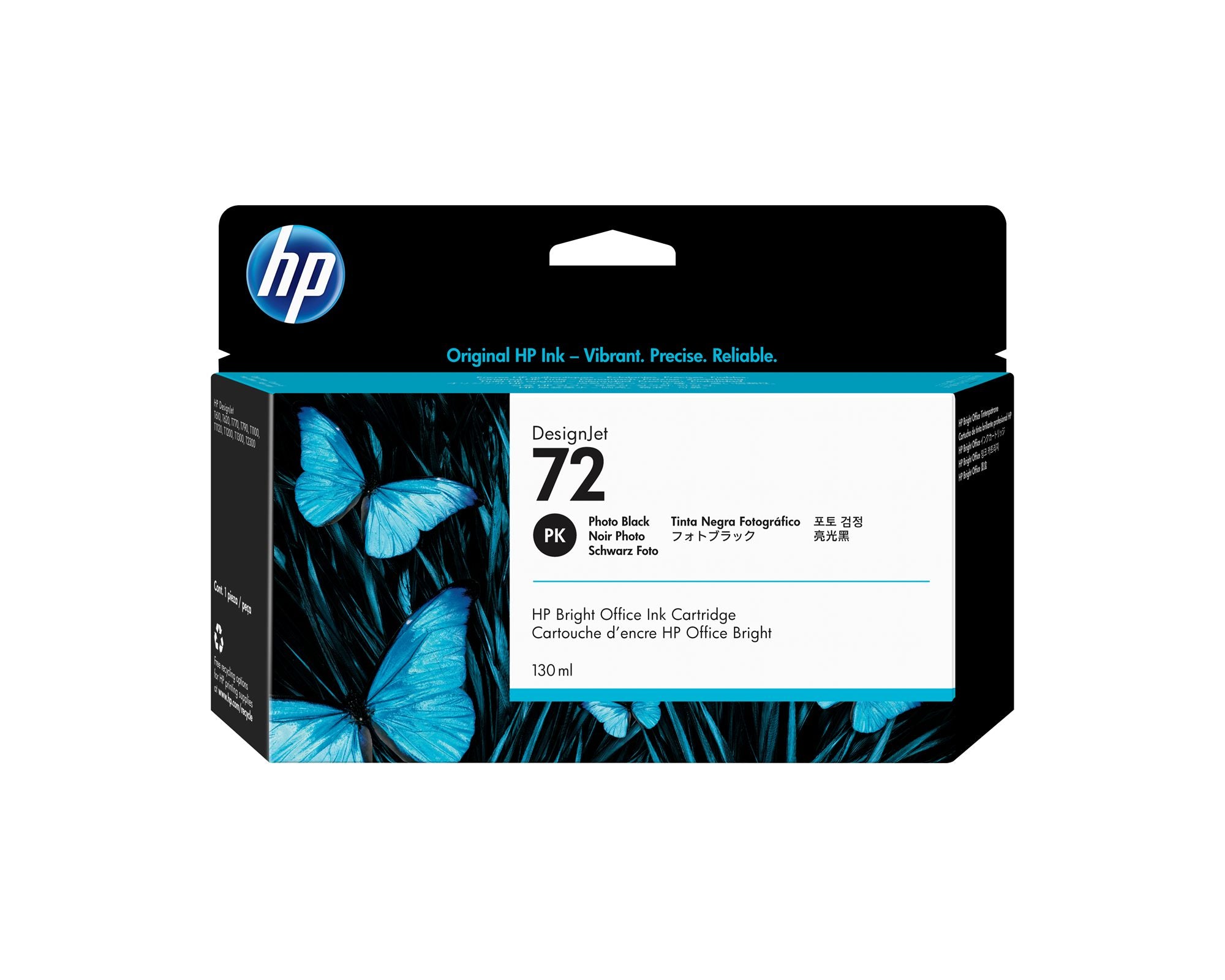 HP 72 original UV Ink cartridge C9370A photo black high capacity 130ml 1-pack