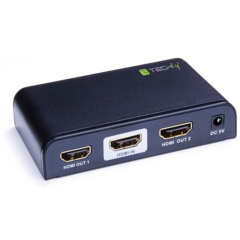 Techly IDATA HDMI2-4K2 Répartiteur HDMI 2.0 4K@60Hz 1x2 Actif