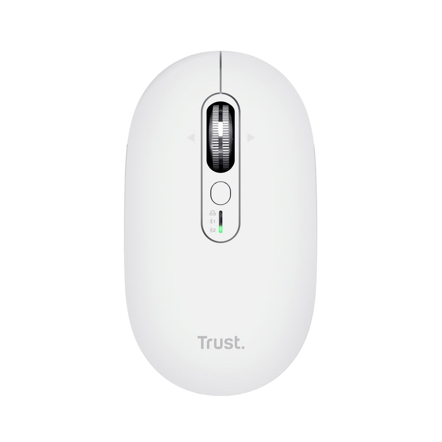 TRUST Souris sans fil SERON hyperscroll multi-connexion rechargeable blanc