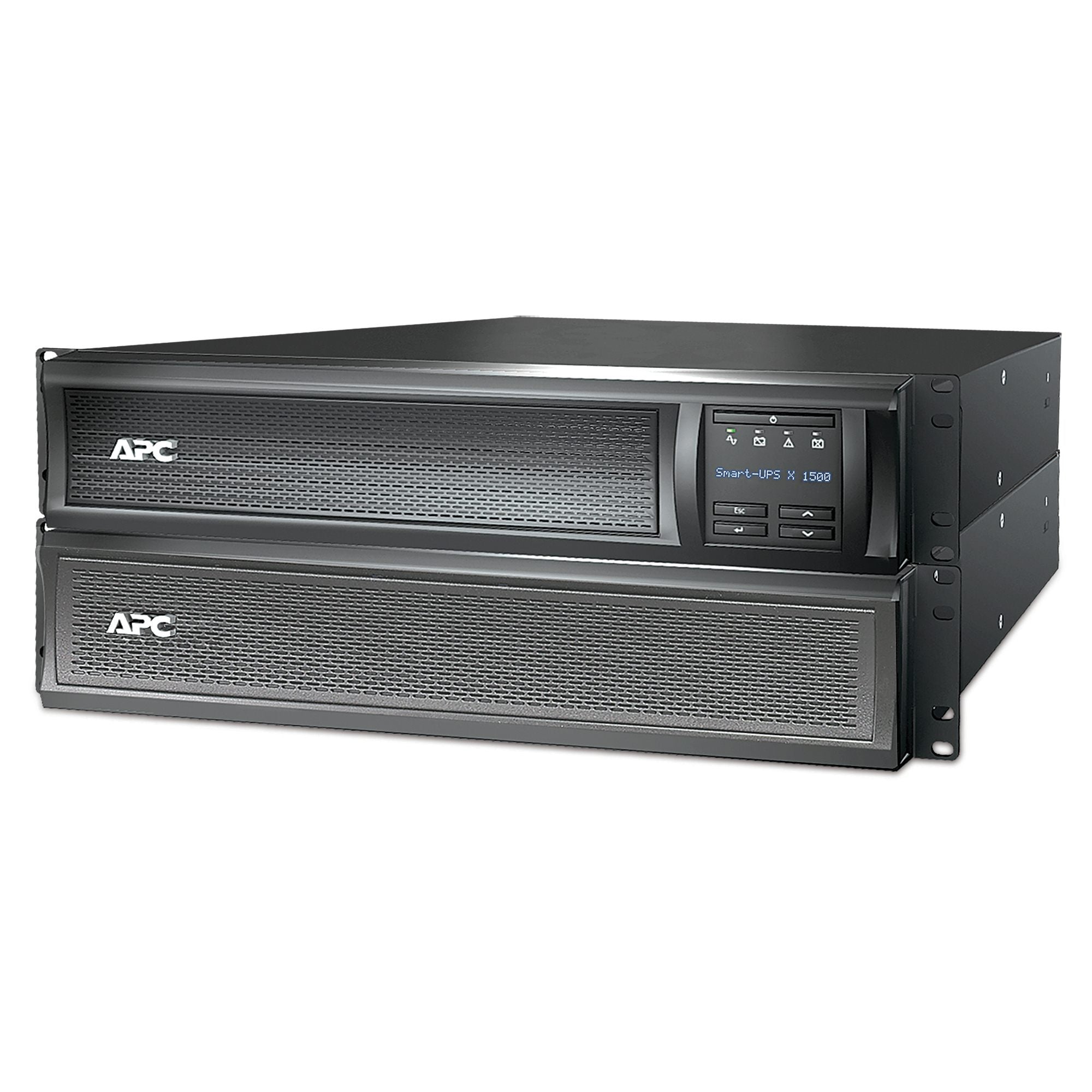 APC Smart-UPS X 1500 Rack/Tower LCD UPS rack-mountable AC 230V 1200Watt 1500VA RS-232 USB output connectors 8 2U Black