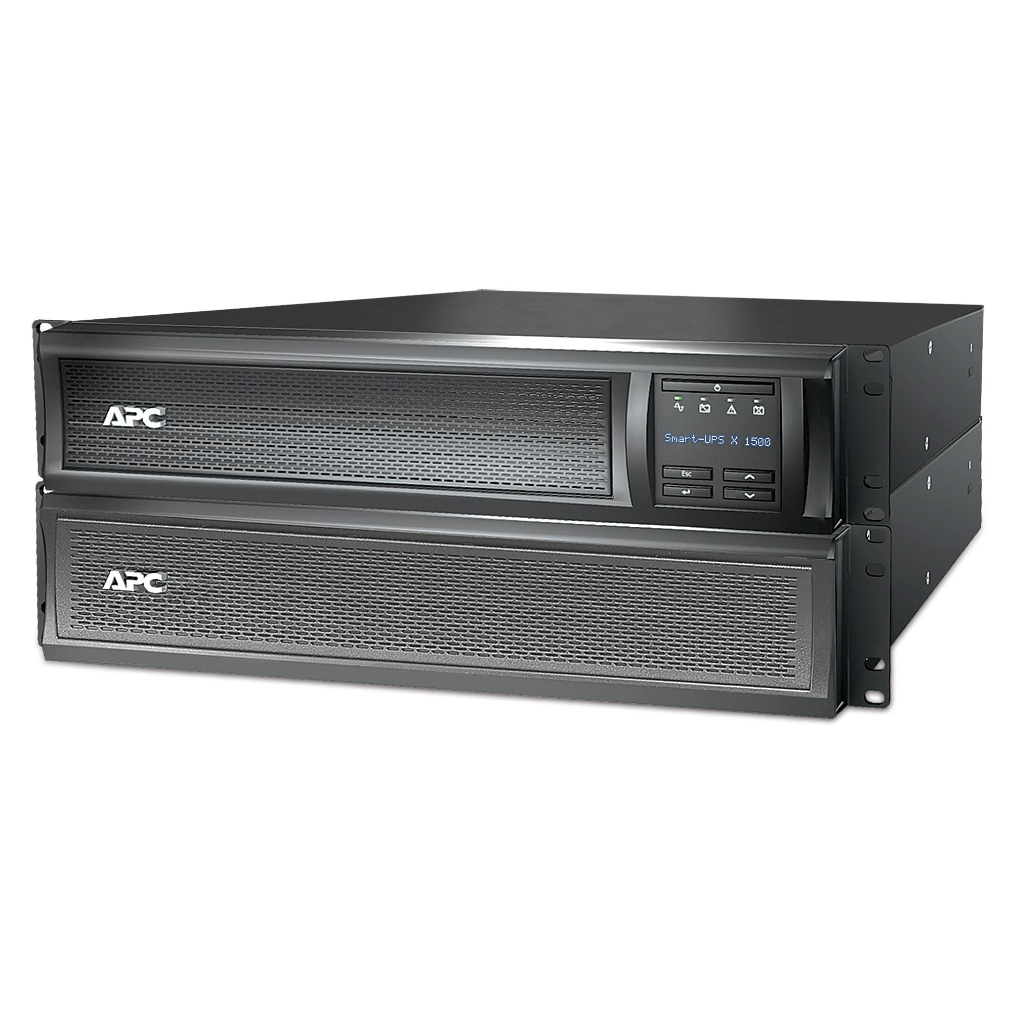 APC Smart-UPS X 1500 Rack/Tower LCD UPS Rack AC 230V 1200Watt 1500VA Ethernet RS-232 USB output connectors 8 2U Black
