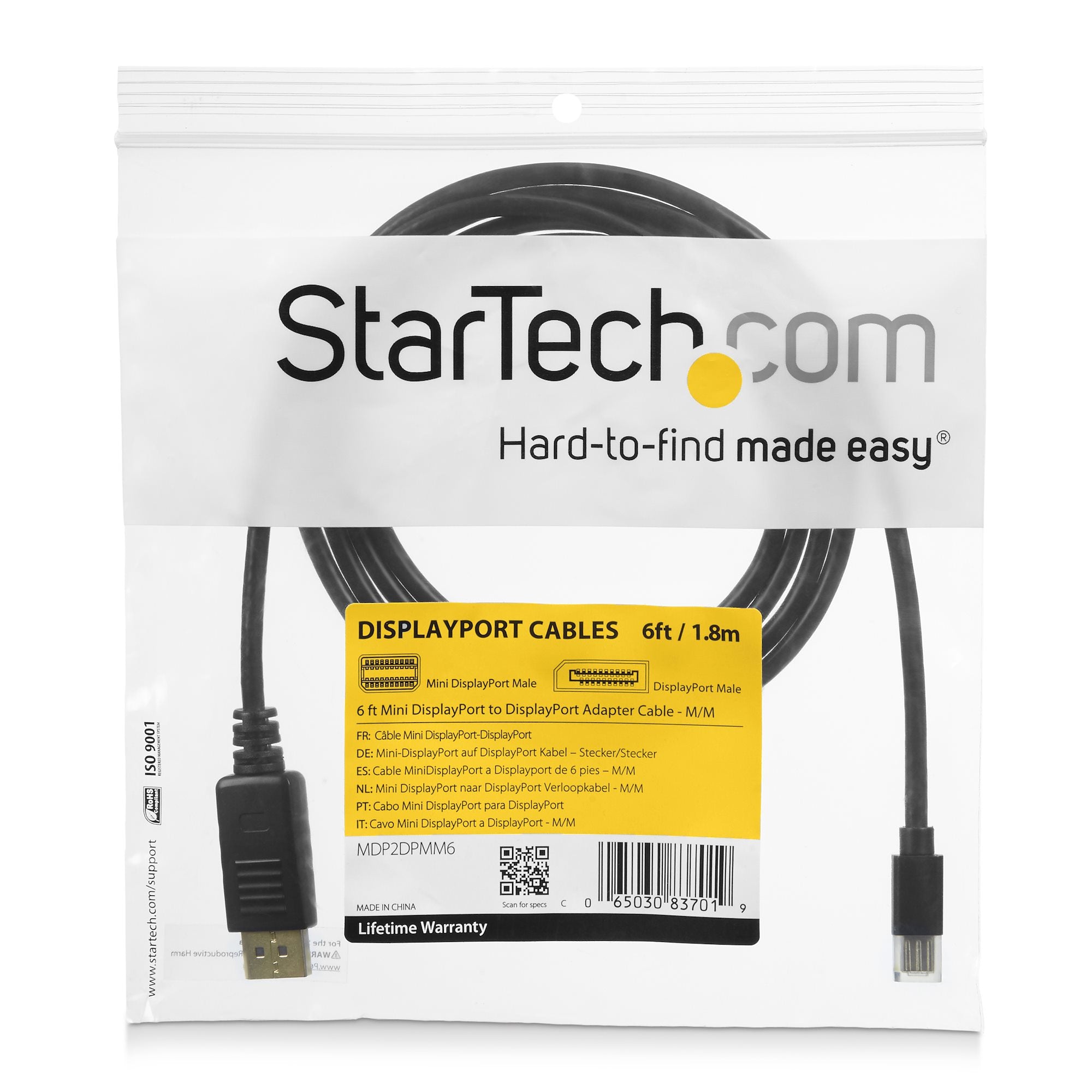 3m Mini DP to DP 1.2 Adapter Cable
