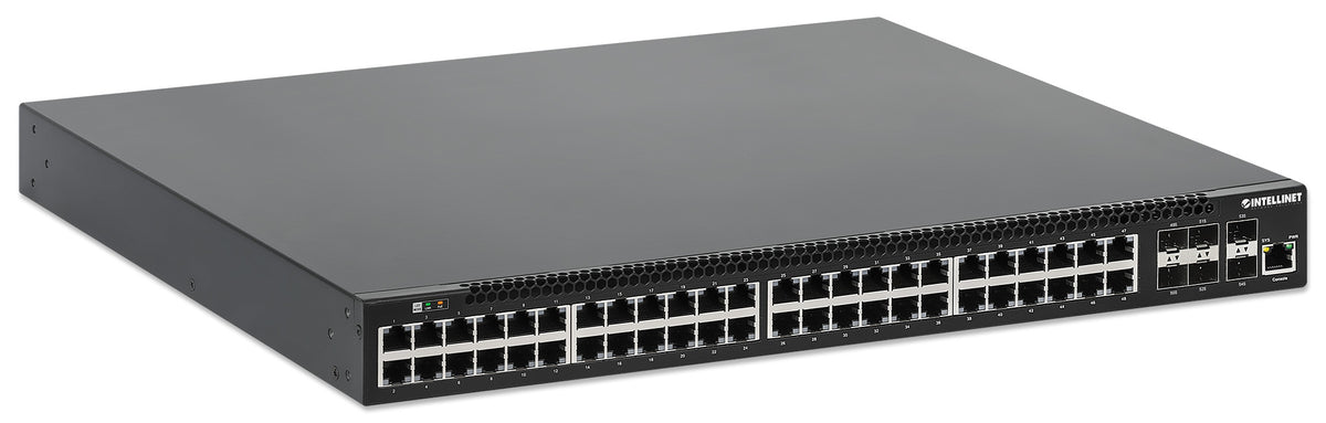 Intellinet 562041 commutateur réseau Géré Gigabit Ethernet (10/100/1000) Connexion Ethernet, supportant l'alimentation via ce port (PoE) Noir