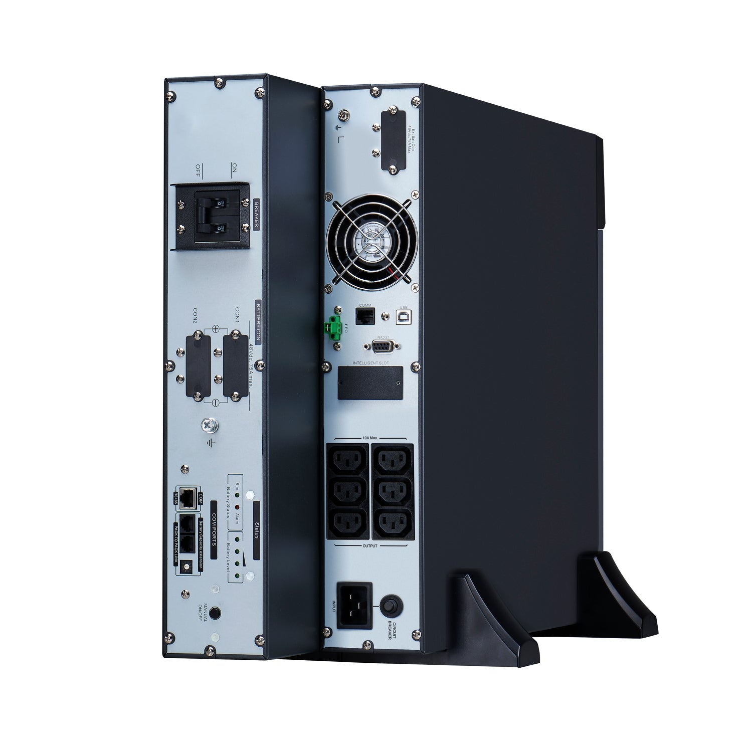 APC Easy UPS On-Line UPS Rack AC 230V 1800Watt 2000VA Li-ion RS-232 USB output connectors 6 4U 19 Black with silver