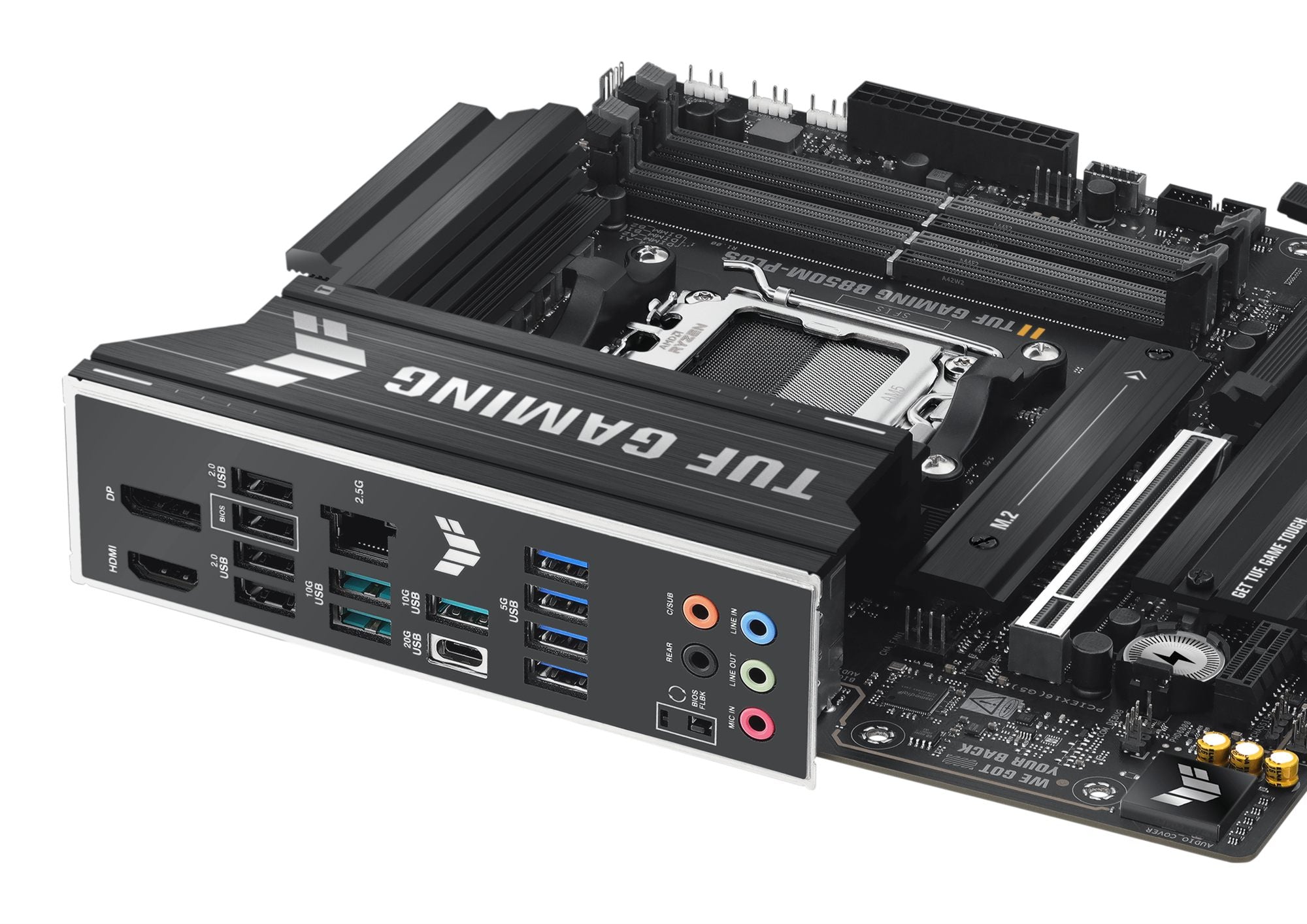 ASUS TUF GAMING B850M-PLUS AM5 DDR5 micro ATX MB 1xHDMI 1xDP 3xM.2 4xSATA