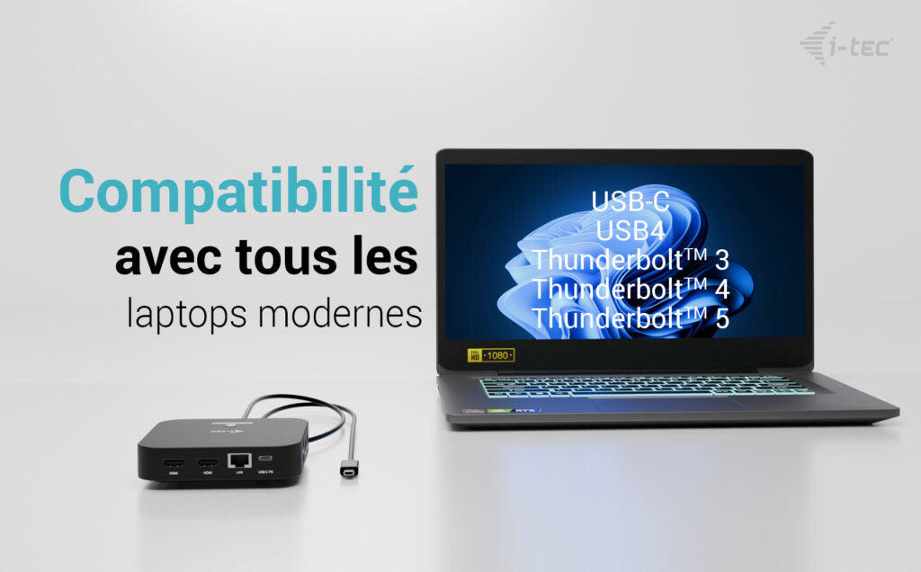 I-TEC USB-C Dual HDMI DS 2xHDMI 1xGLAN 2xUSB-A 3.2 2xUSB 2.0 1xUSB-C Gen2 1xUSB-C Gen1 1xAudio/Mic Jack 1x100W USB-C PD+Charger 100W
