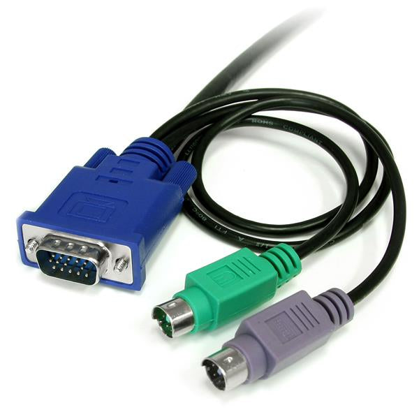 1.8m 3-in-1 Ultra Thin PS/2 KVM Cable