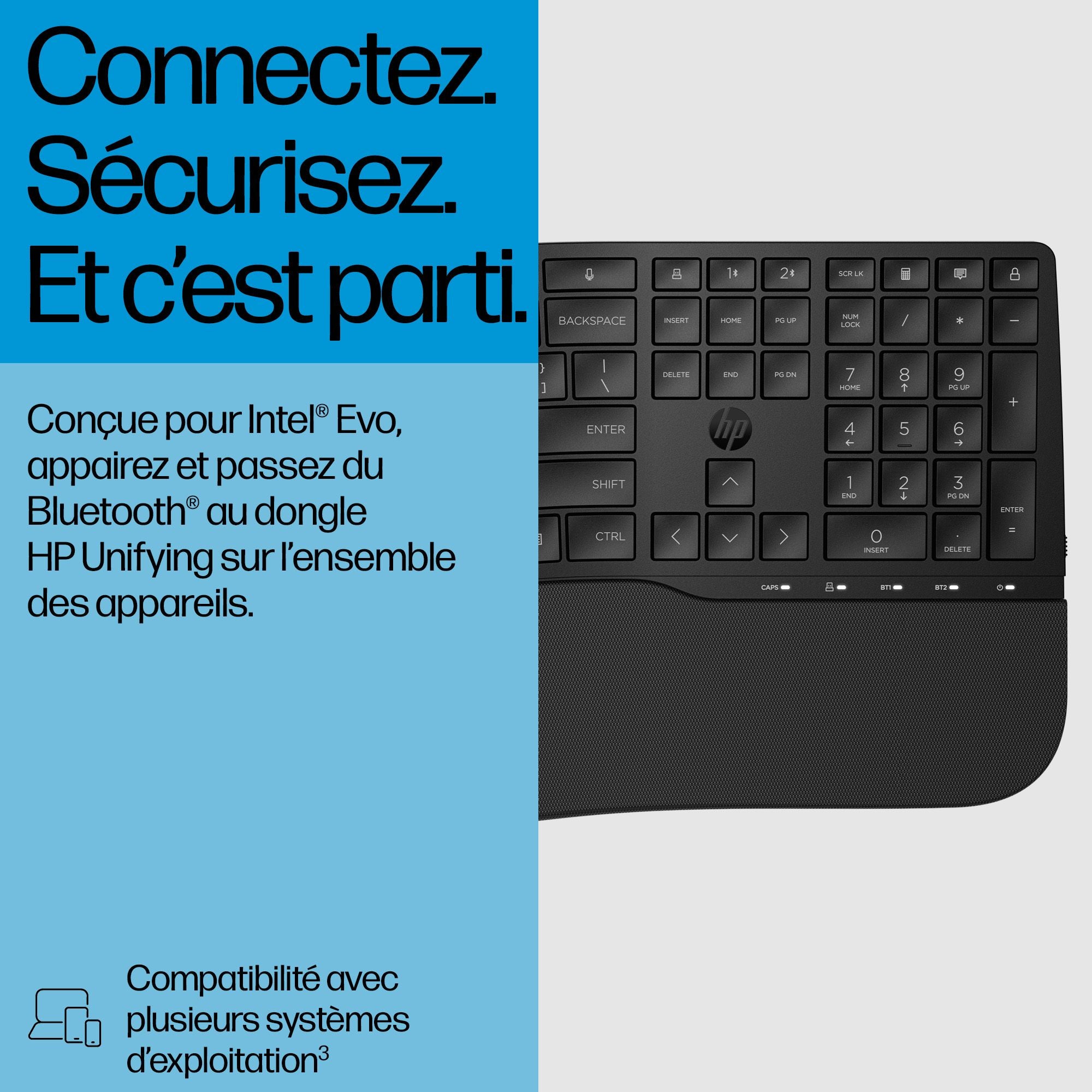 HP 685 Comfort Dual-Mode Keyboard (FR)