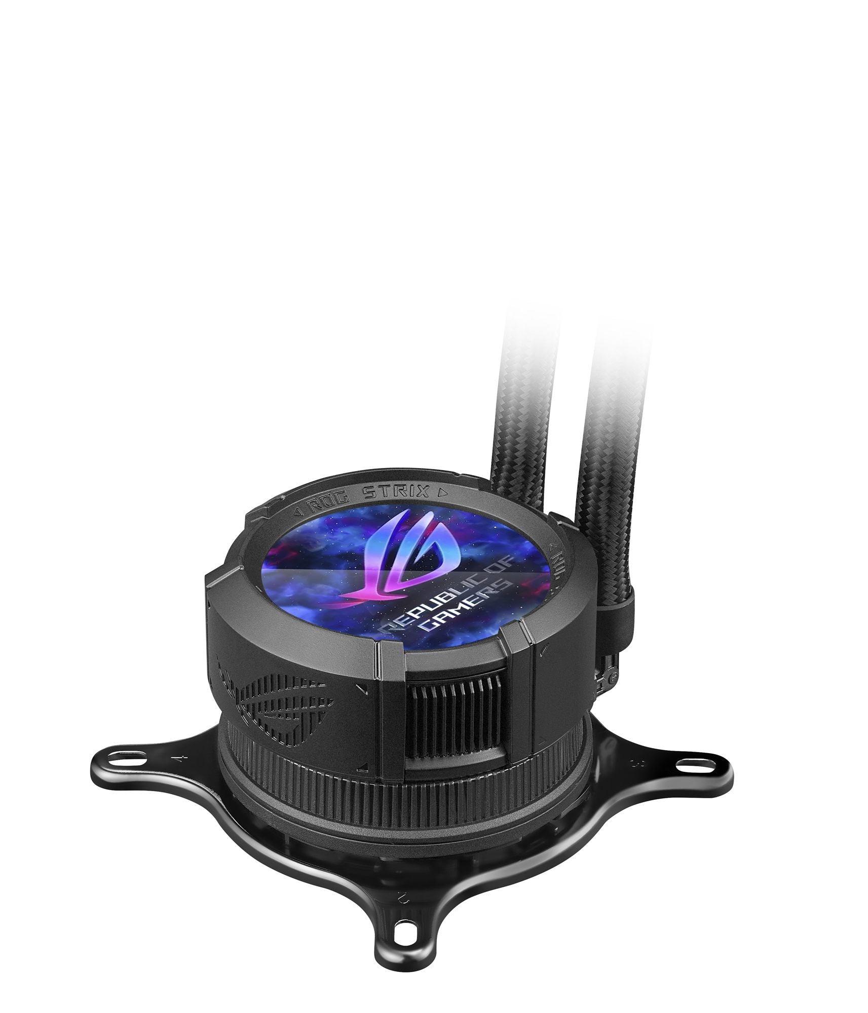 ASUS ROG Strix LC III ARGB LCD all-in-one CPU liquid cooler with 2.1 IPS LCD Aseteks new Gen7 v2 pump and premium ROG ARGB fans