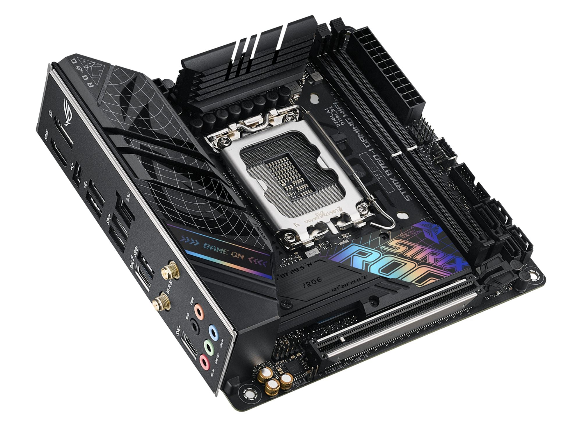 ASUS ROG STRIX B760-I GAMING WIFI LGA 1700 2xDDR5 Mini ITX 4xSATA MB 1xHDMI 2.1 1xDP 1.4 2xM.2