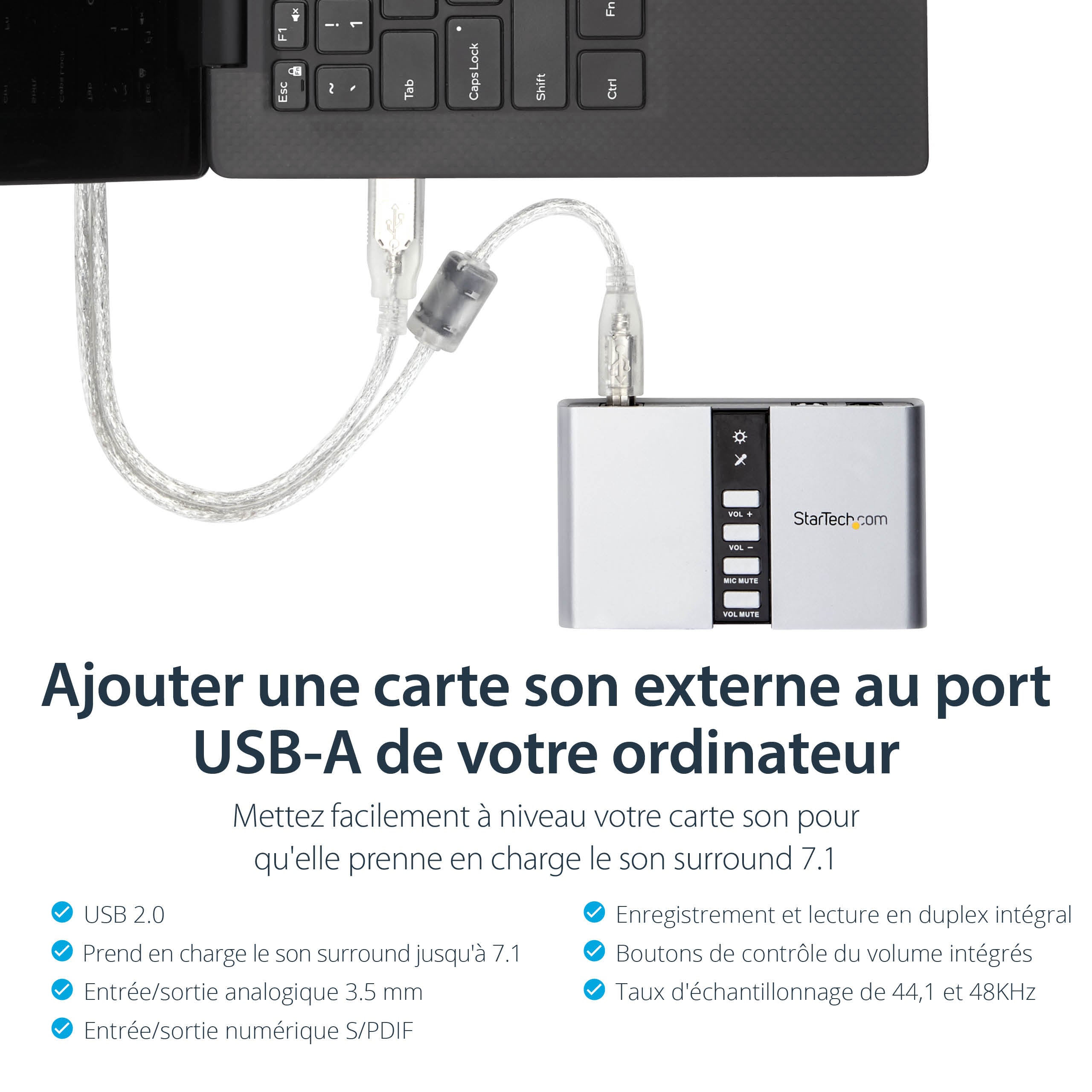 USB Audio Adapter External Sound Card
