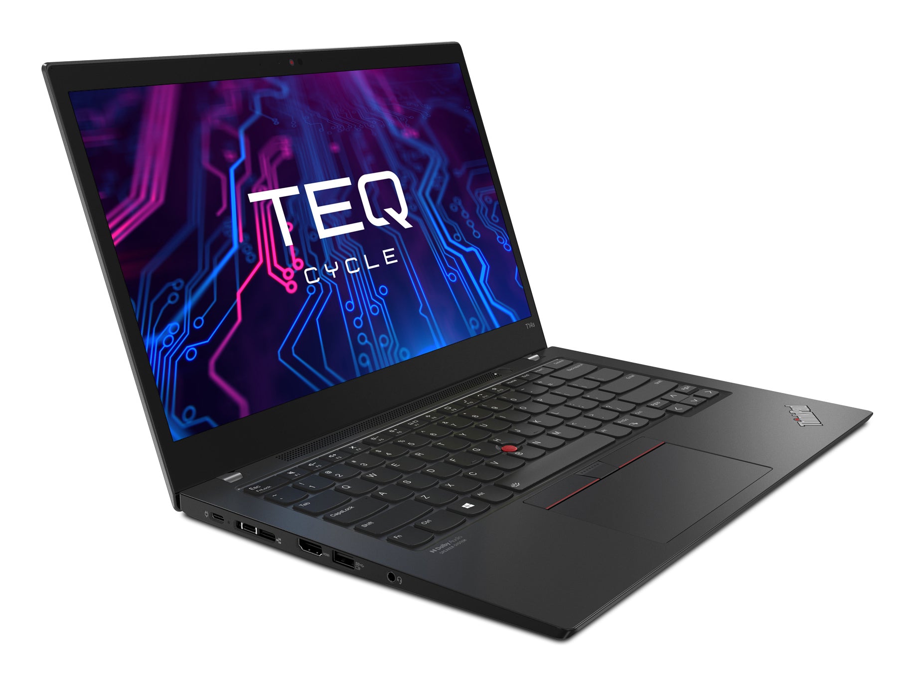 TEQCYCLE Premium+ - Lenovo Thinkpad T14 G2 Intel Core i5-1145G7 14p FHD 16Go 256Go SSD W11P PC Portable reconditionné garantie 3