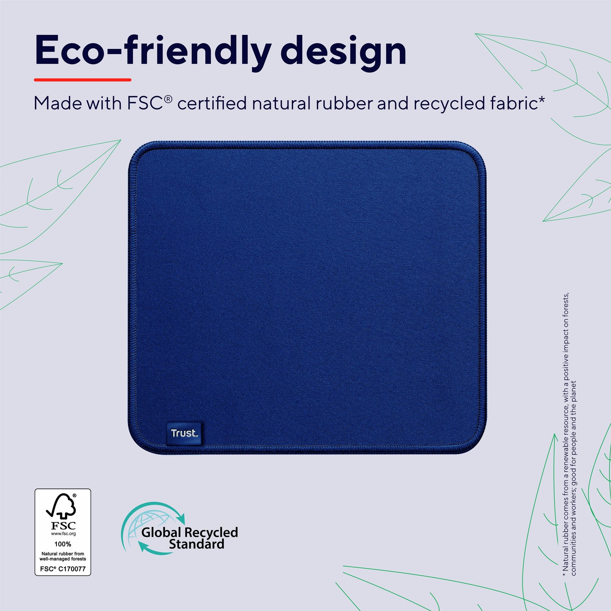 TRUST Tapis de souris BOYE ECO - Blue