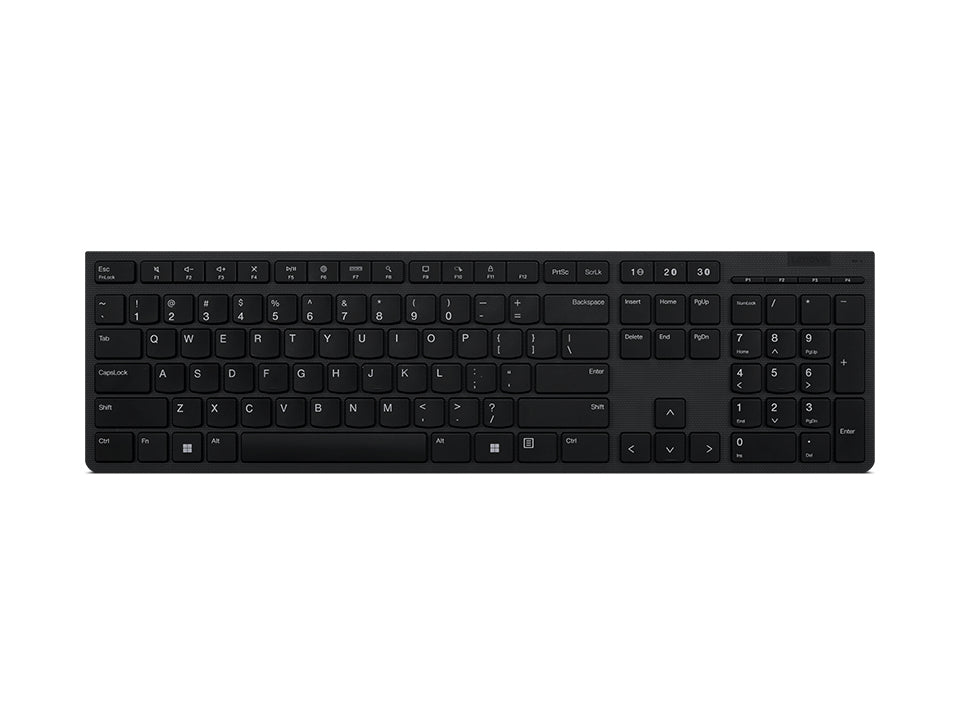 Lenovo 4Y41K04067 clavier RF sans fil + Bluetooth Tcheque, Slovaque Gris