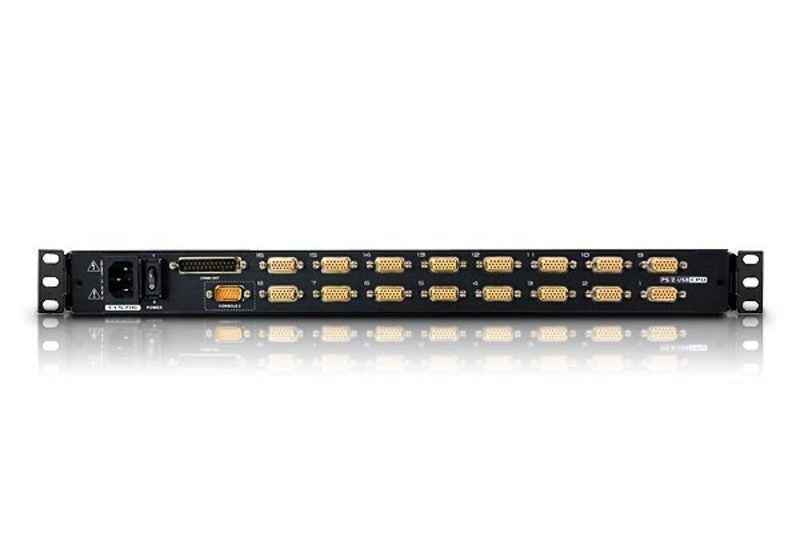 ATEN CL5716N CONSOLE KVM LCD 18  16 PORTS + PORTS USB